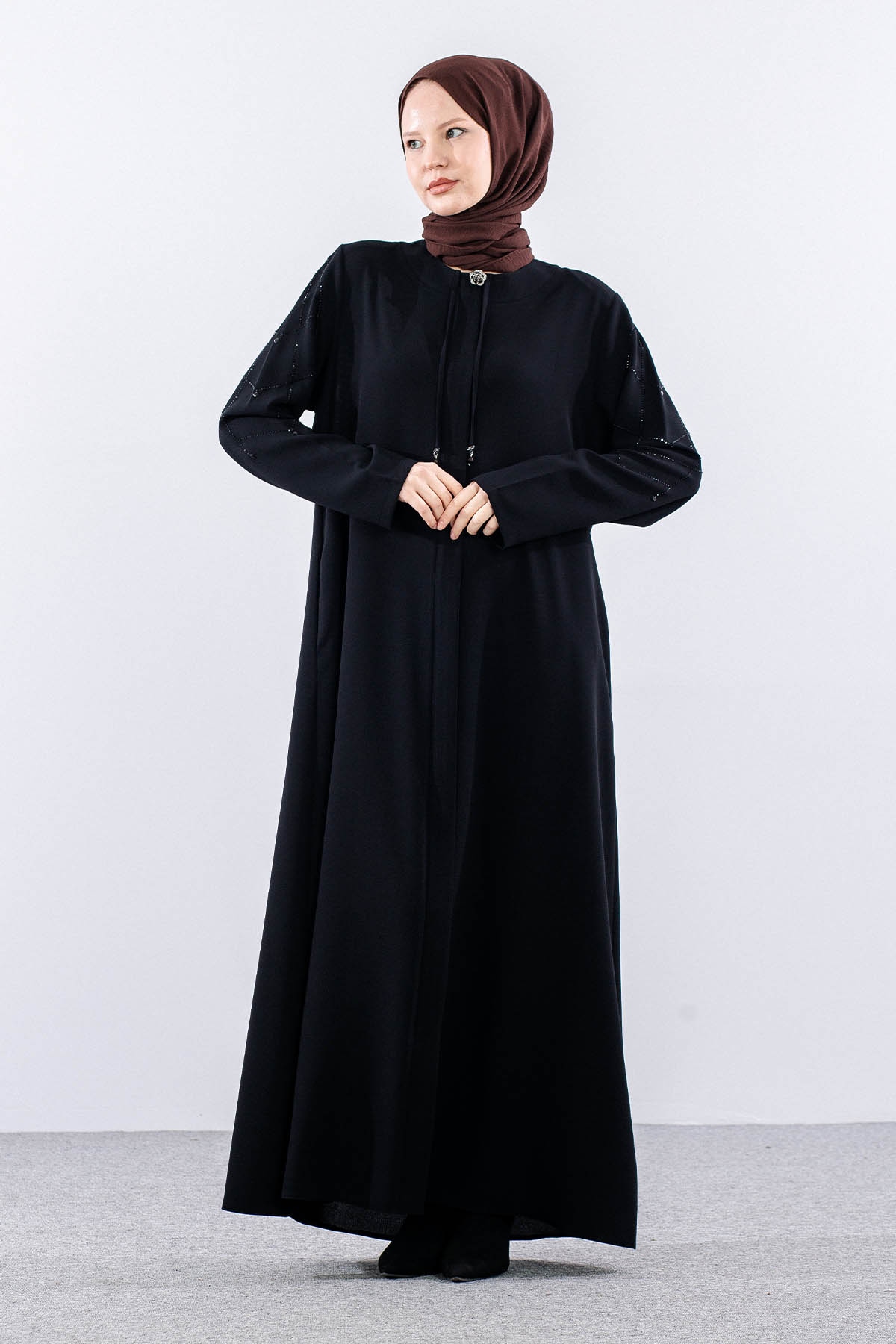 1617 Salfi̇naz Ferace - Petek - Siyah - 4