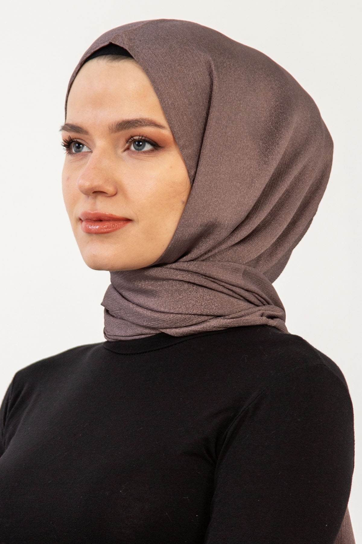 16174 Kristal Yoryo şal - Kahve - 2