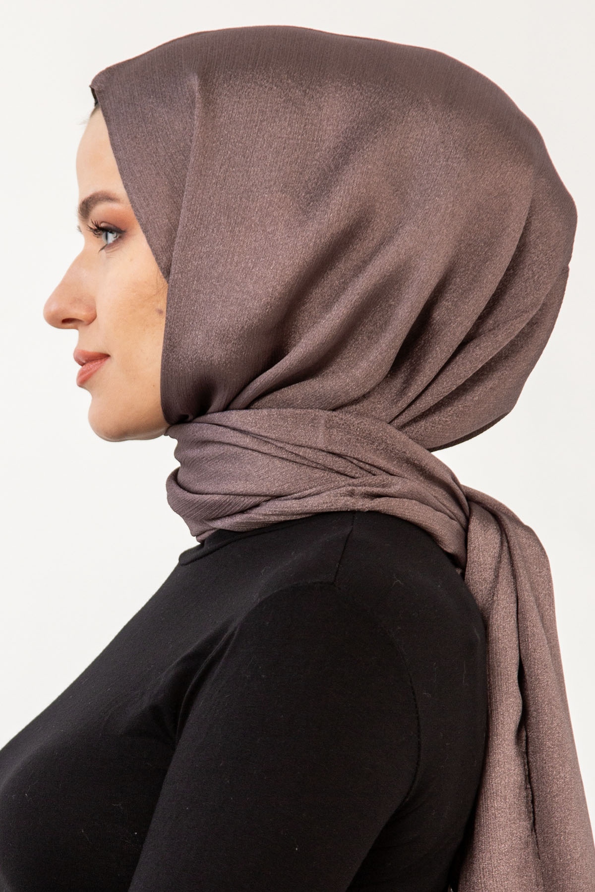 16174 Kristal Yoryo şal - Kahve - 3