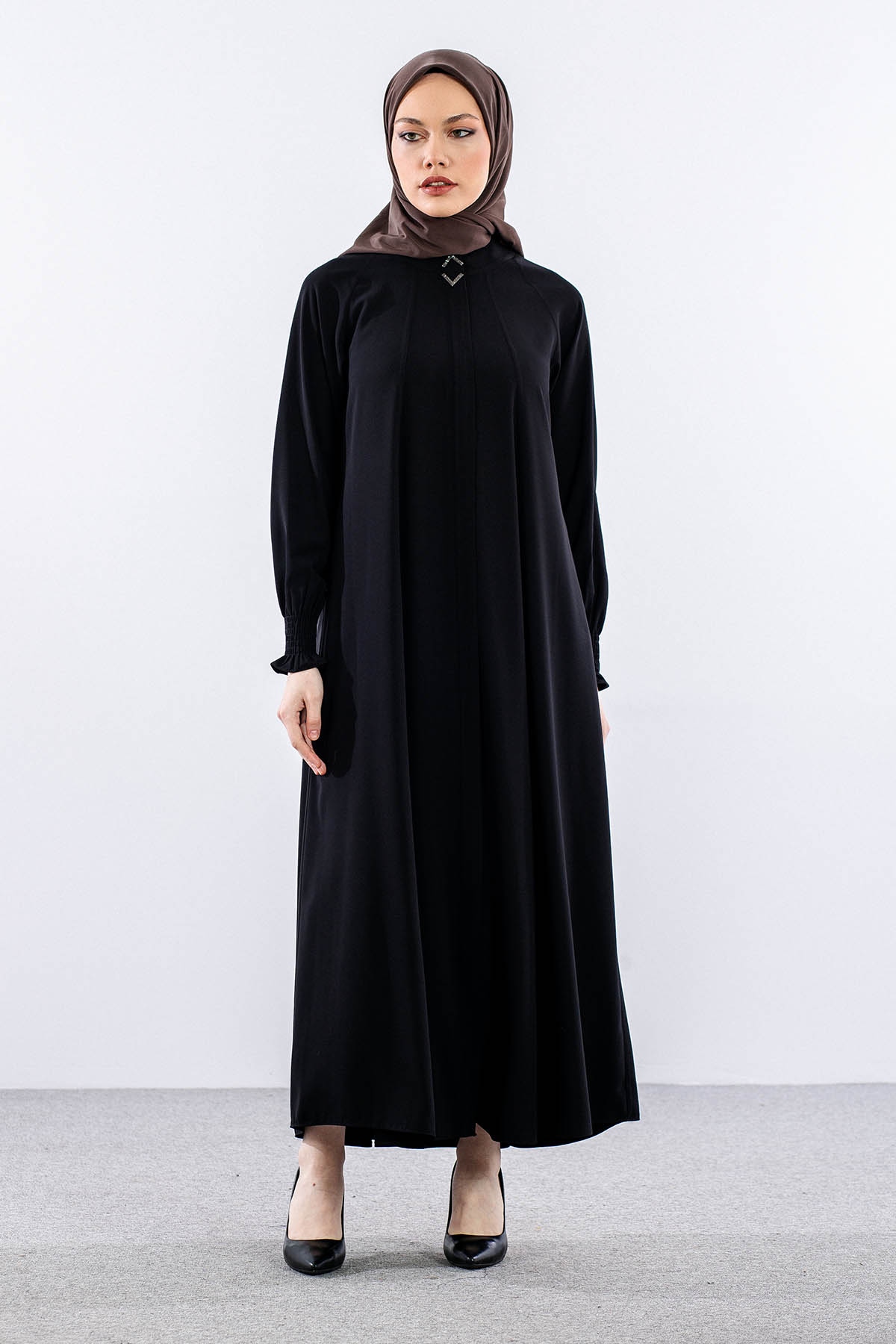 1633 Hare Panama Ferace 38-48 - Siyah - 2