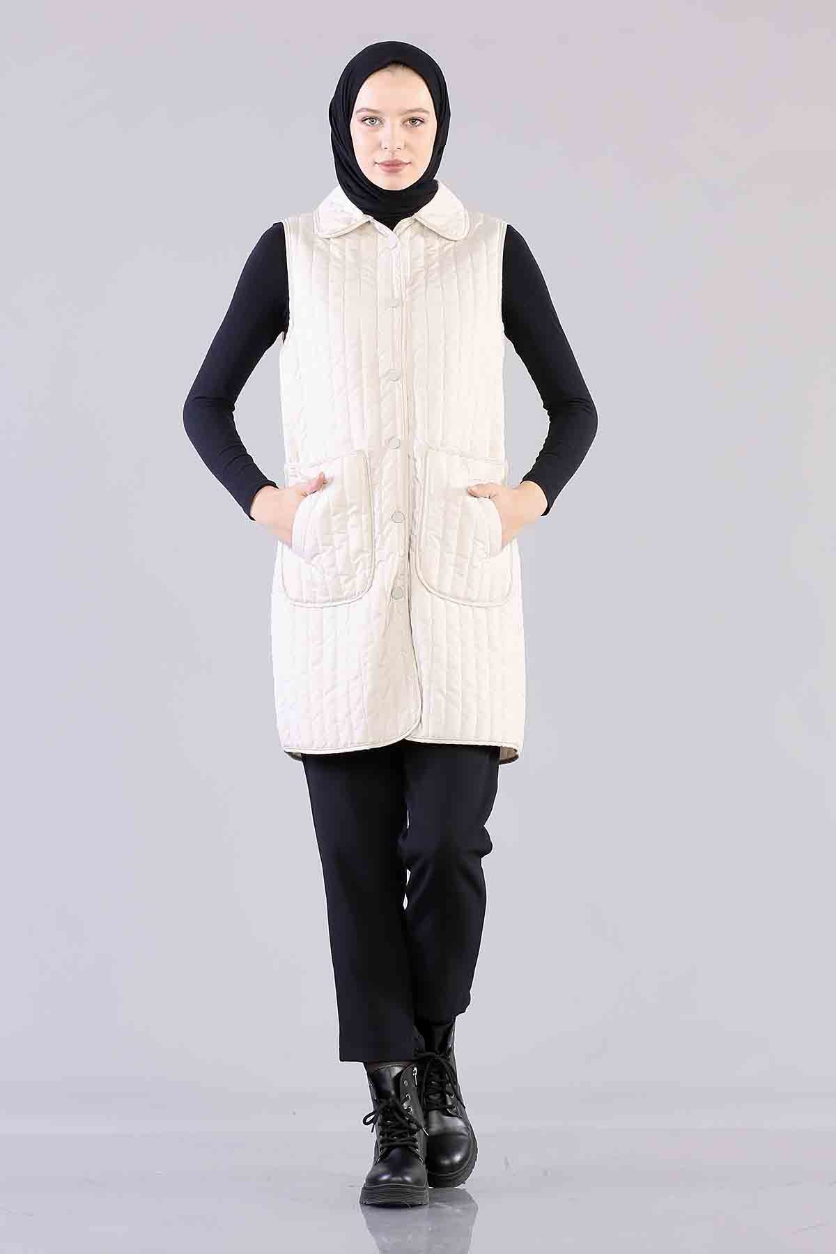 1684-00 çitçit Kapitone 38-42 - Krem - 2