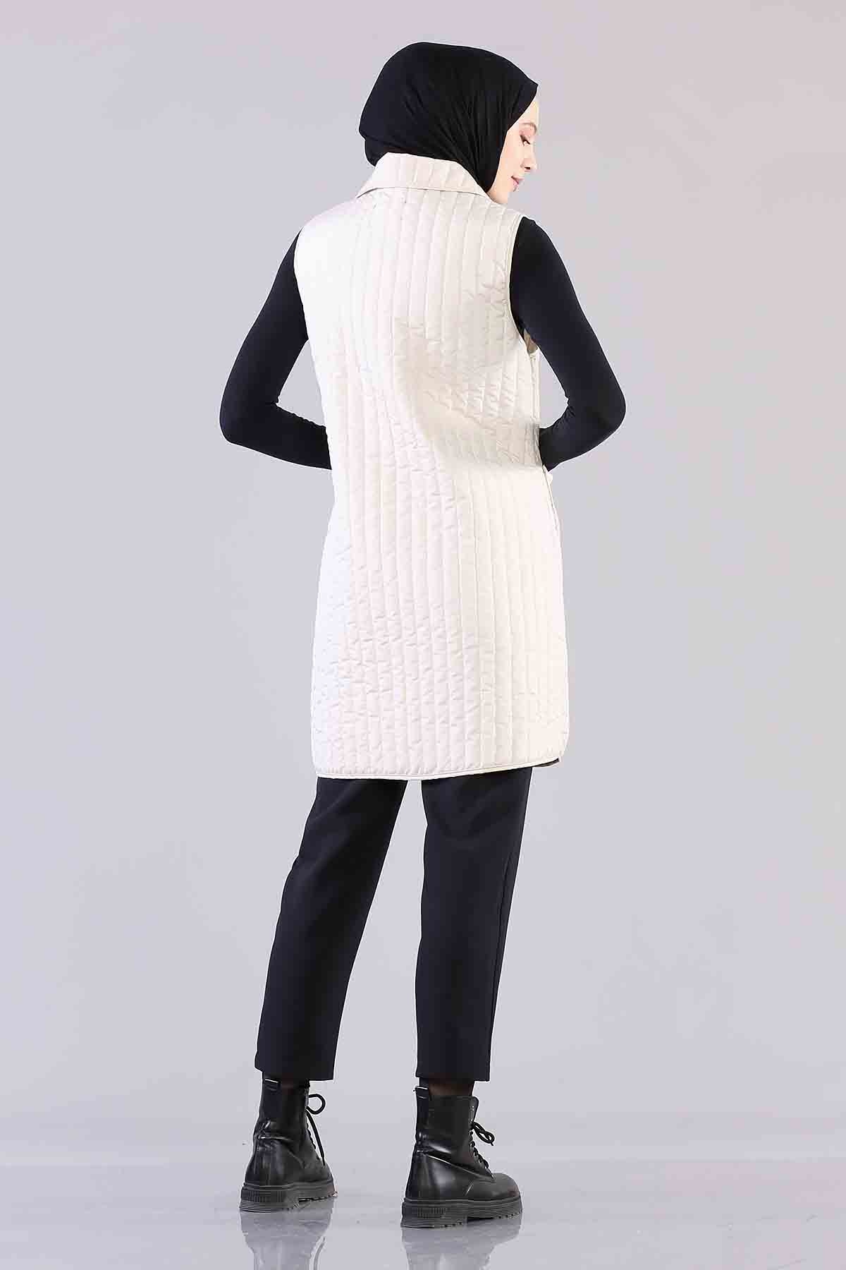 1684-00 çitçit Kapitone 38-42 - Krem - 5