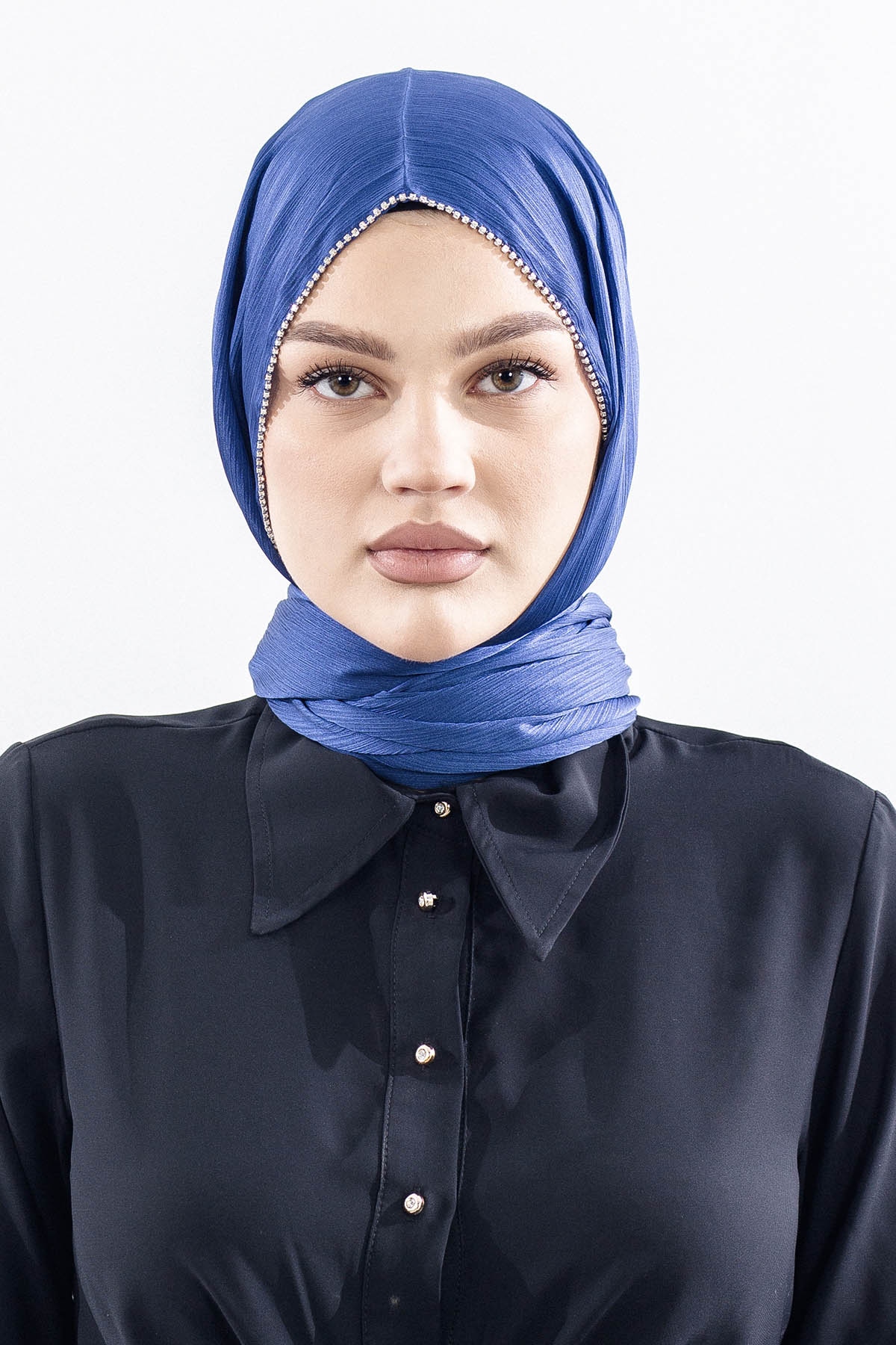 16862 Fv Taşli Brillant şal - Laci_gri - 1