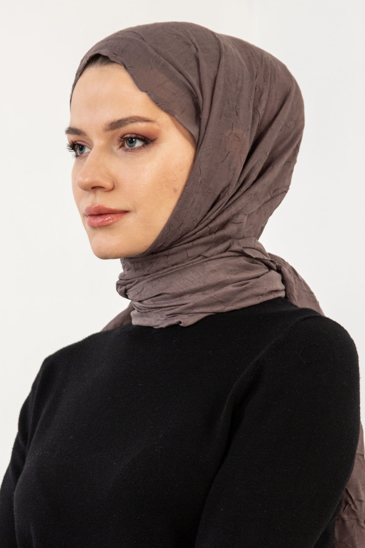 17114 Kraşli Bambu şal - K_vizon - 2