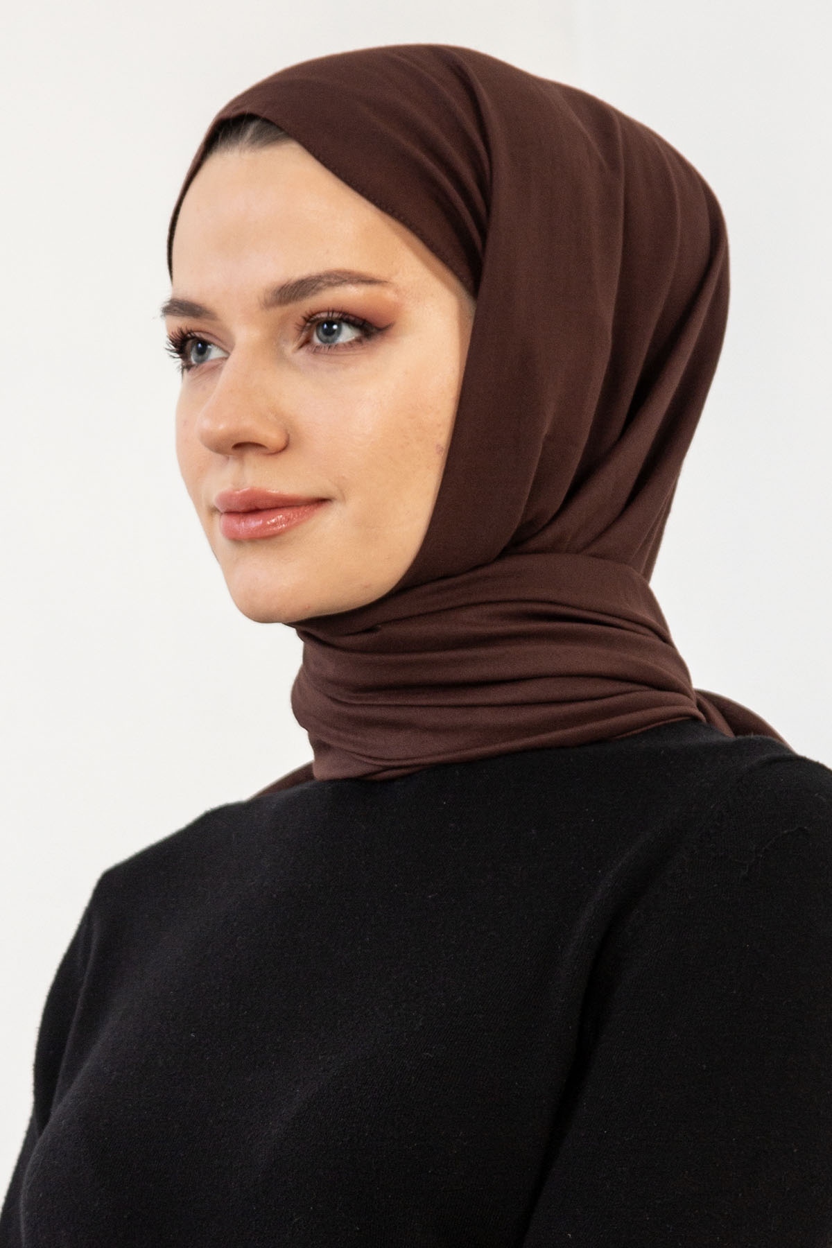 17125 Touche şal - Kahve - 2