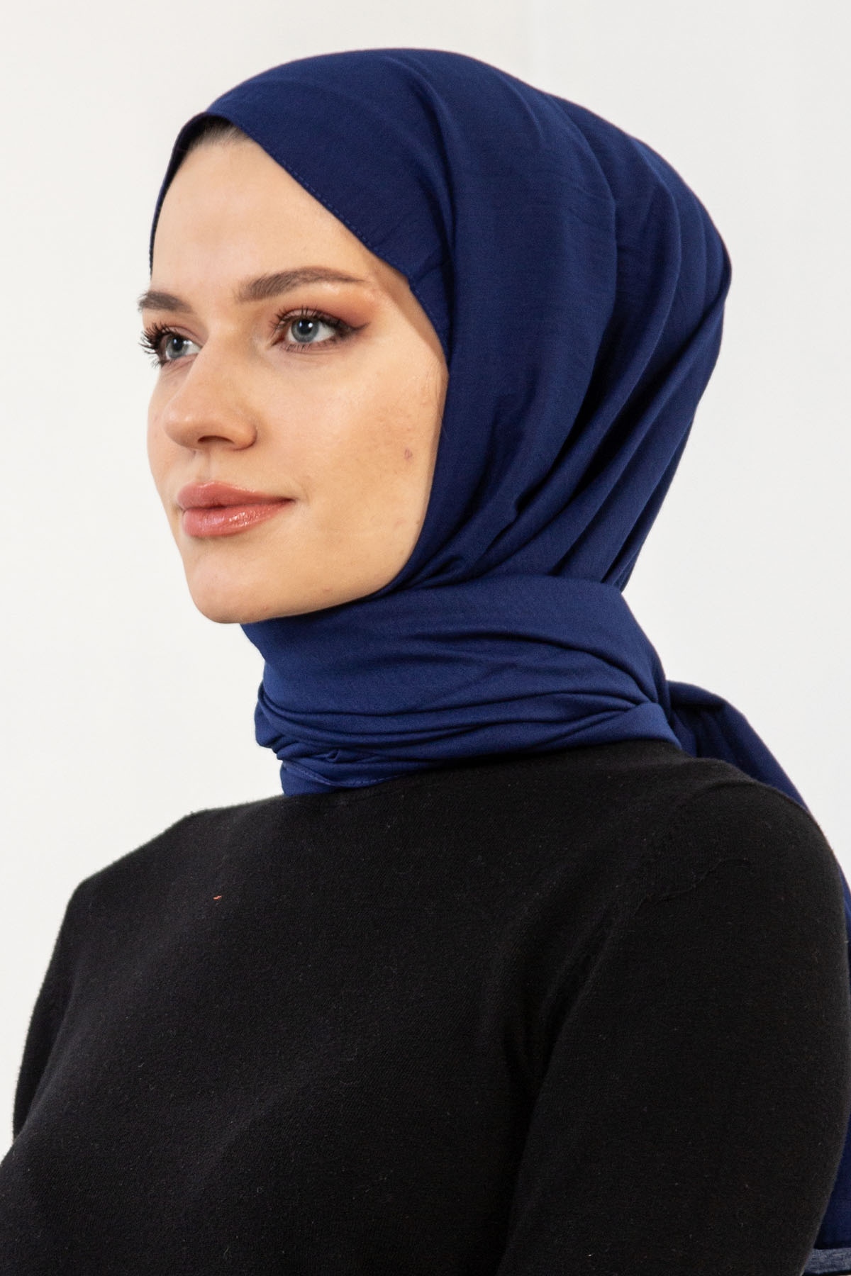 17125 Touche şal - Lacivert - 2