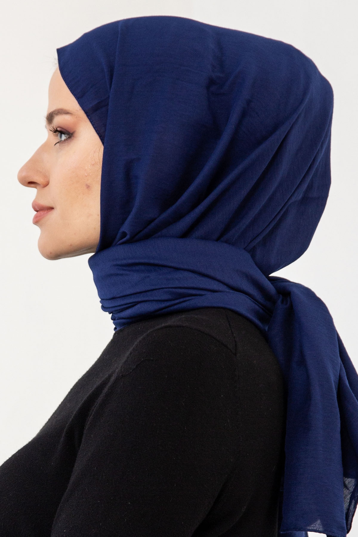 17125 Touche şal - Lacivert - 3