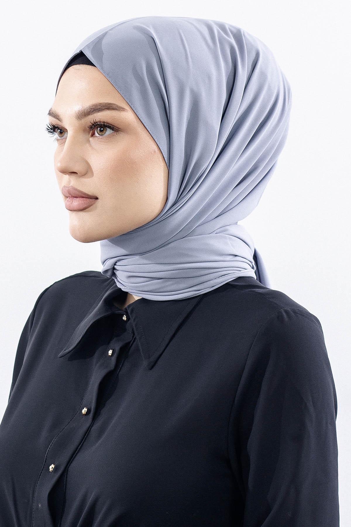 17193 Fv Medi̇ne İpeği̇ şal - K_gri - 2