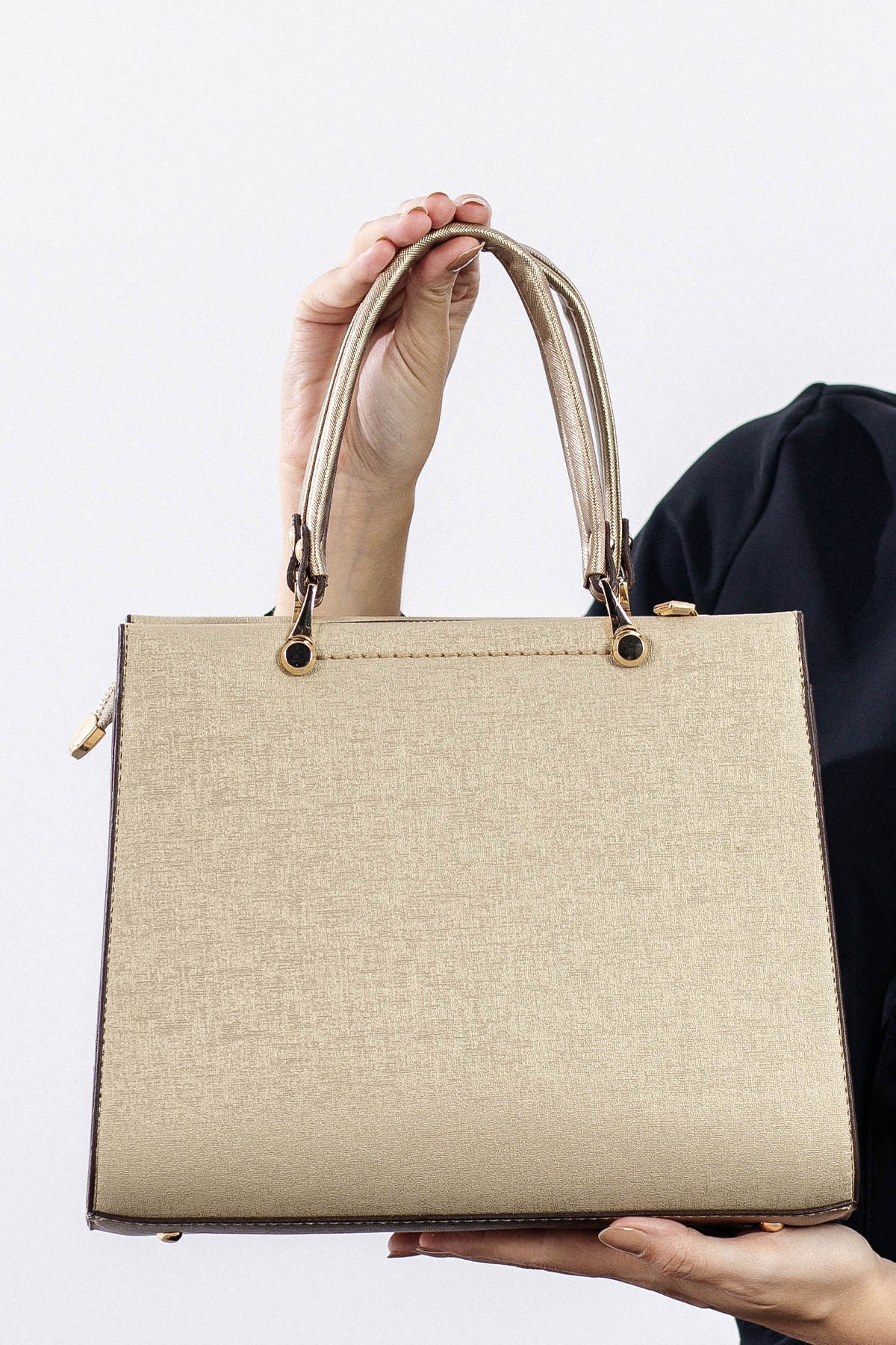 1792 şik Bayan çanta - Altin - 3