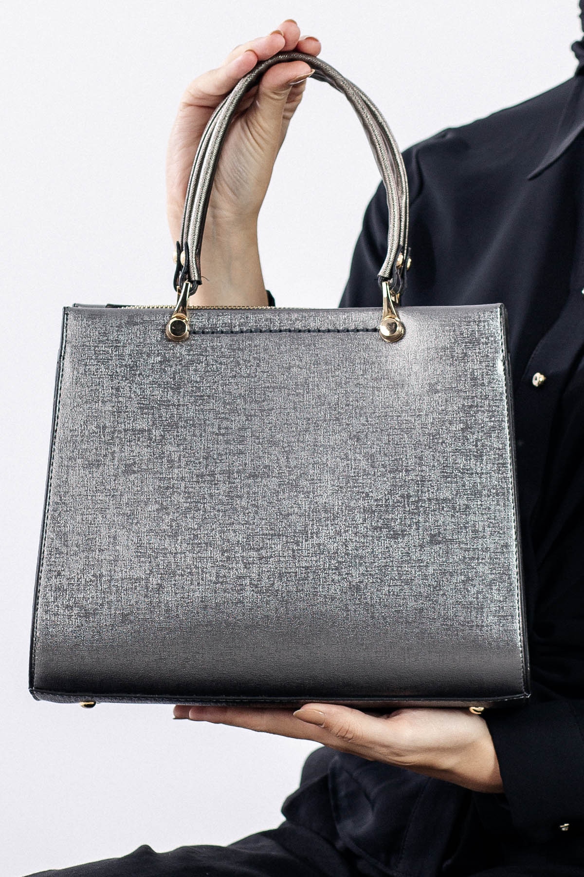 1792 şik Bayan çanta - Antrasit - 4