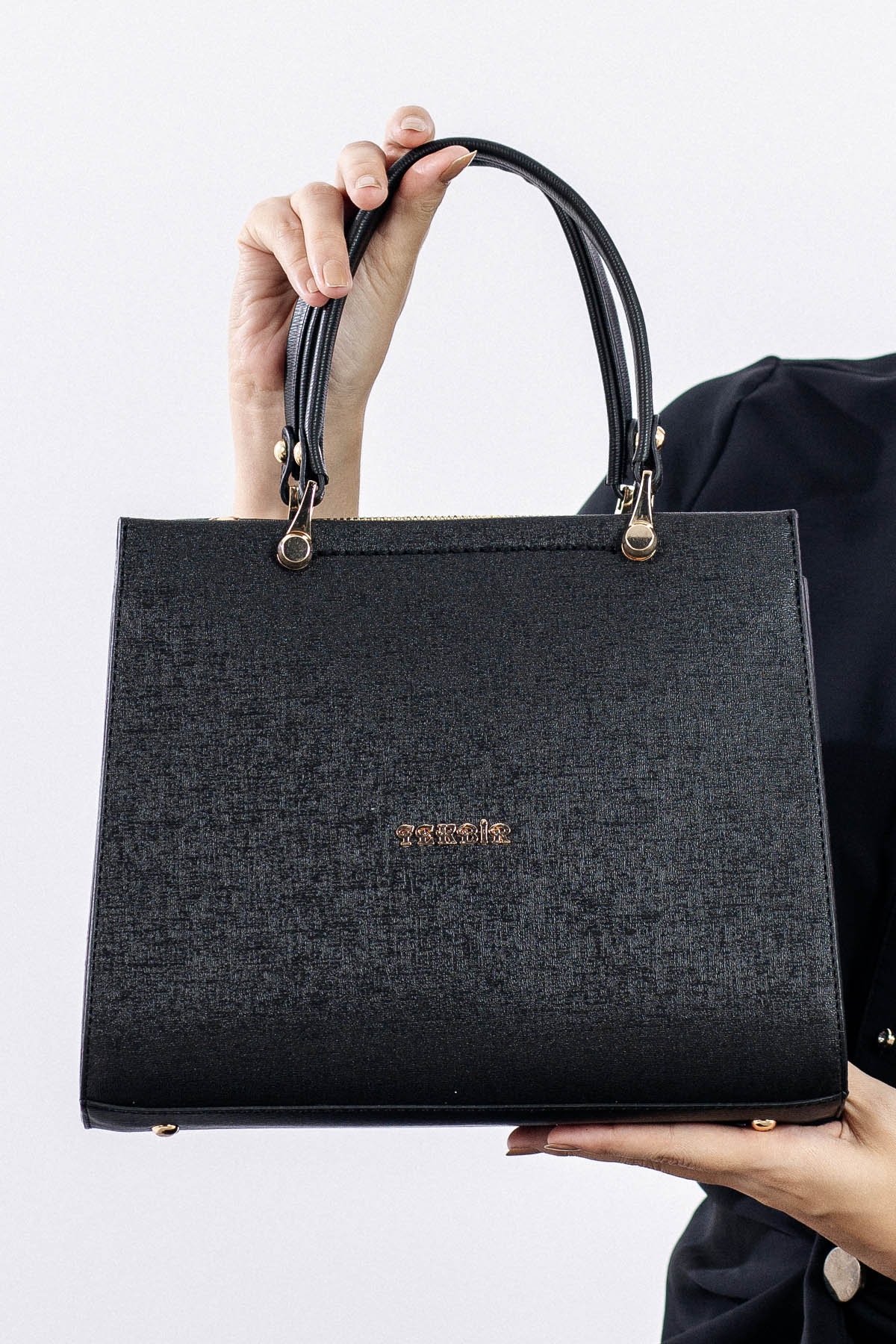 1792 şik Bayan çanta - Siyah - 1