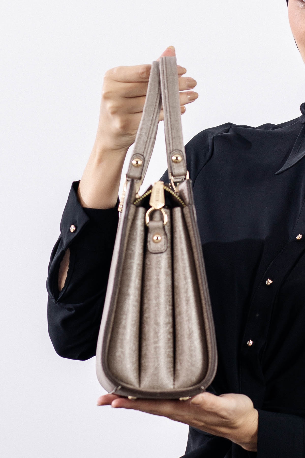 1792 şik Bayan çanta - Vizon - 2