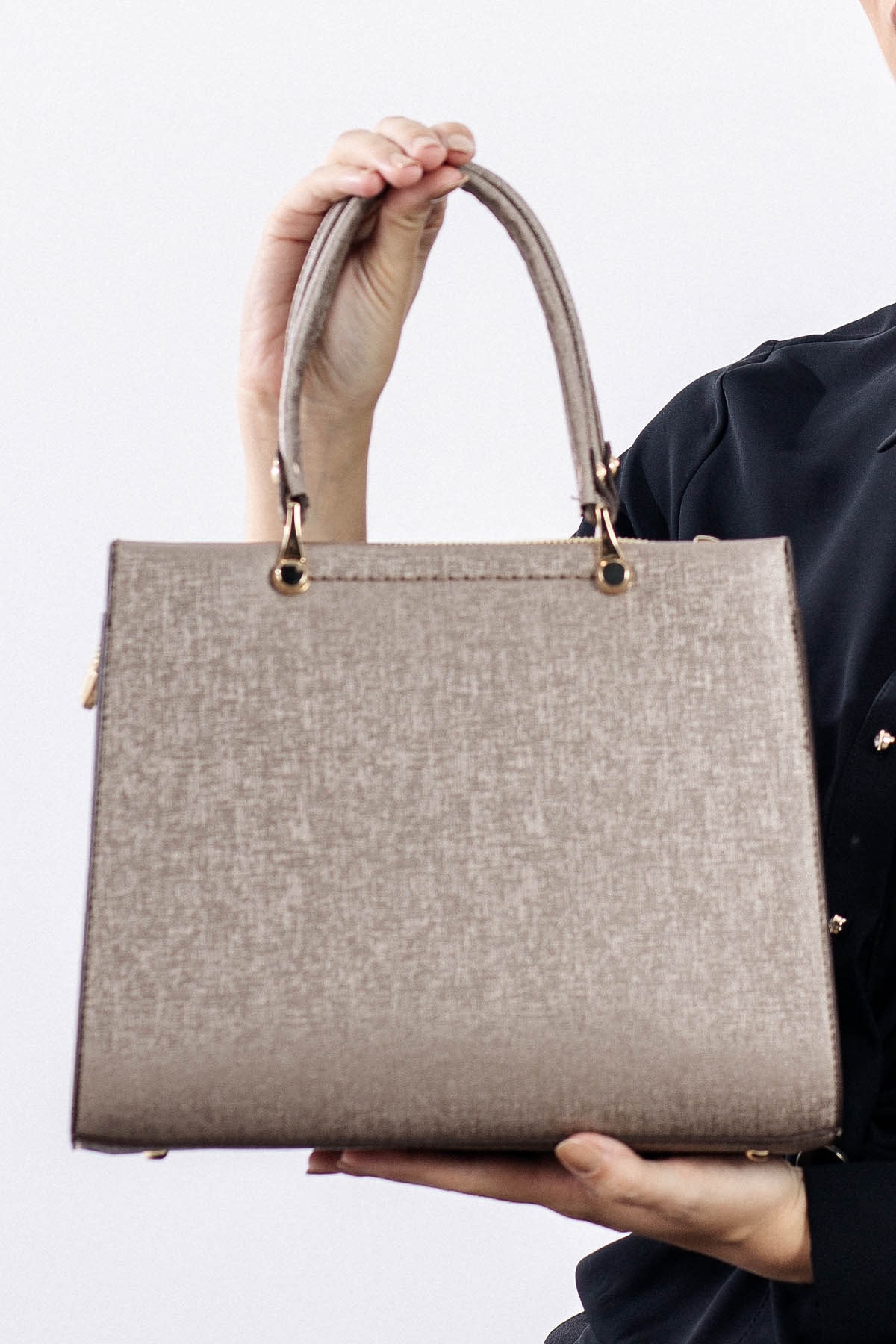 1792 şik Bayan çanta - Vizon - 3