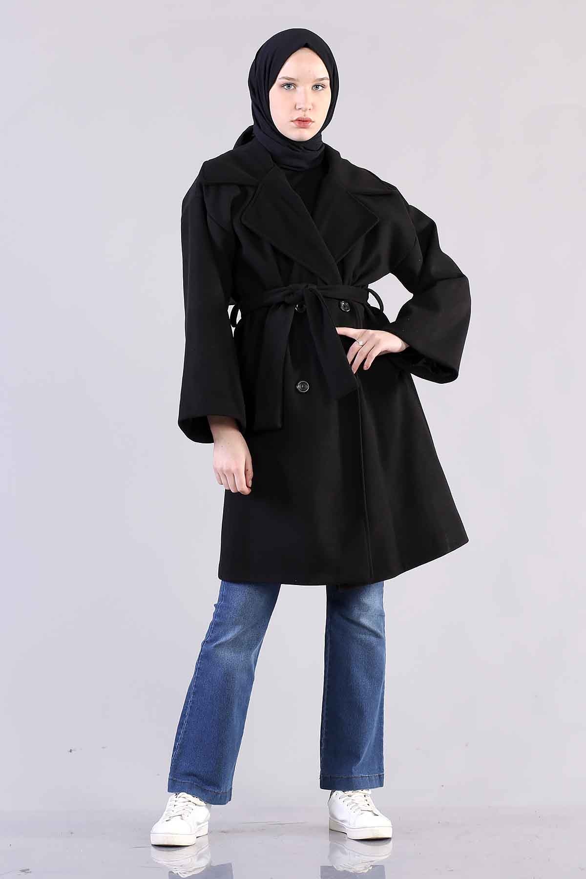 1818 Versize Kaşe Kap S-m-l - Siyah - 1