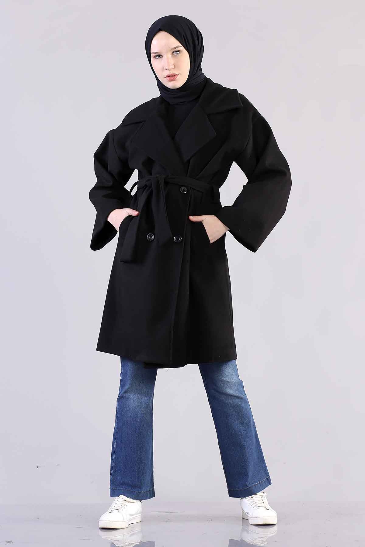 1818 Versize Kaşe Kap S-m-l - Siyah - 2