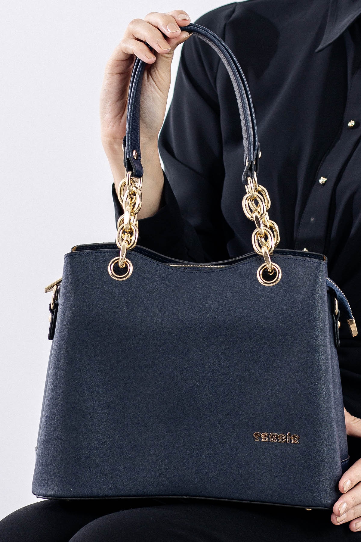 1933 şik Bayan çanta - Lacivert - 1