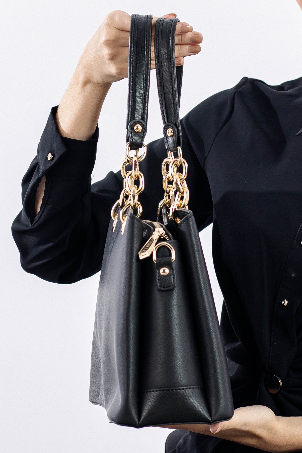 1933 şik Bayan çanta - Siyah - 2