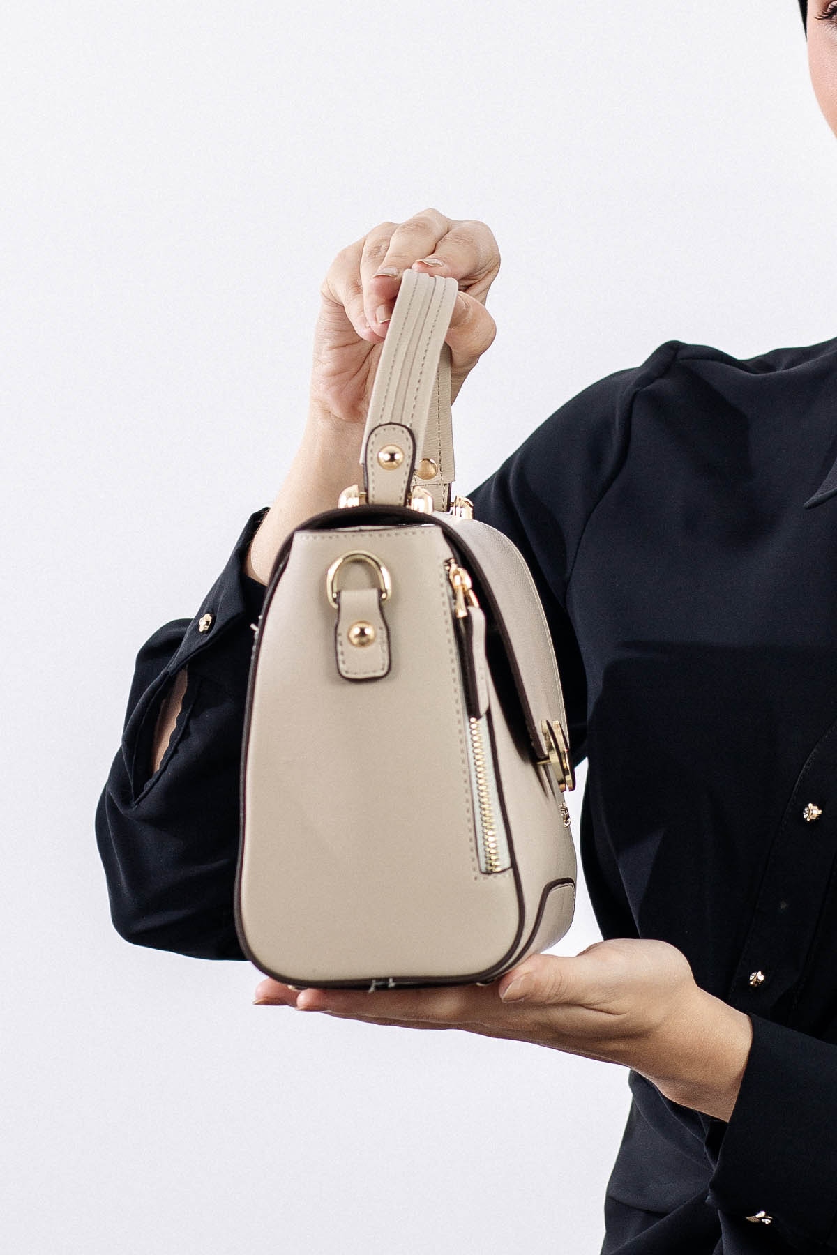 1934 şik Bayan çanta - K_bej - 2