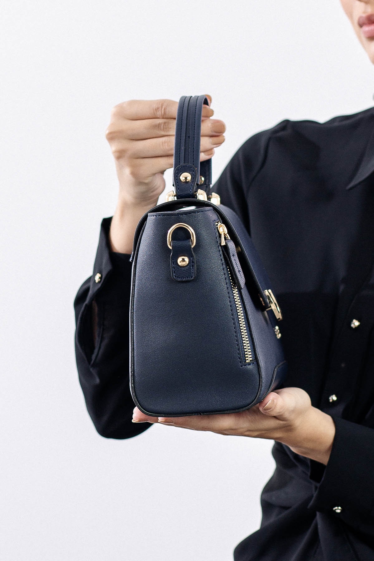 1934 şik Bayan çanta - Lacivert - 2