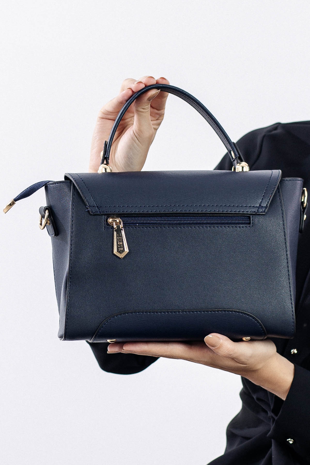 1934 şik Bayan çanta - Lacivert - 3