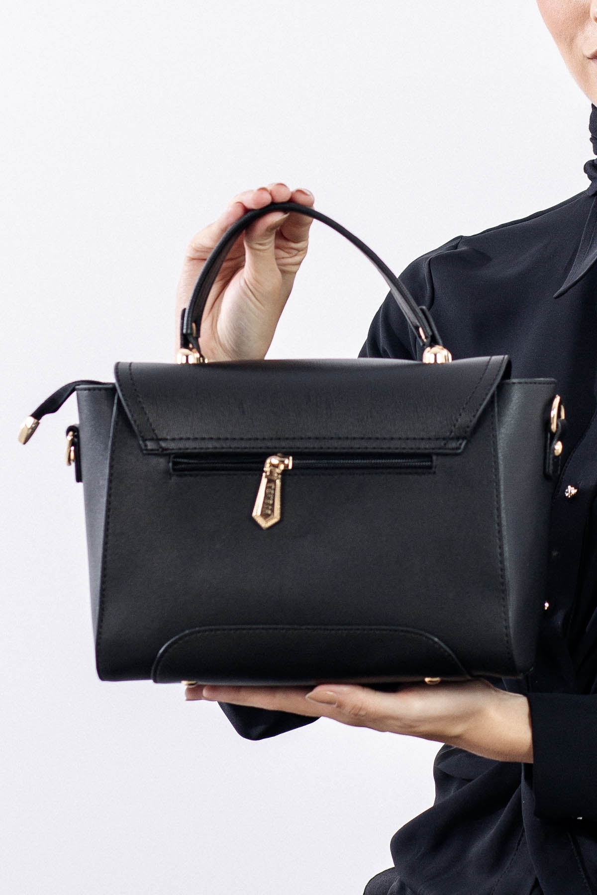 1934 şik Bayan çanta - Siyah - 3