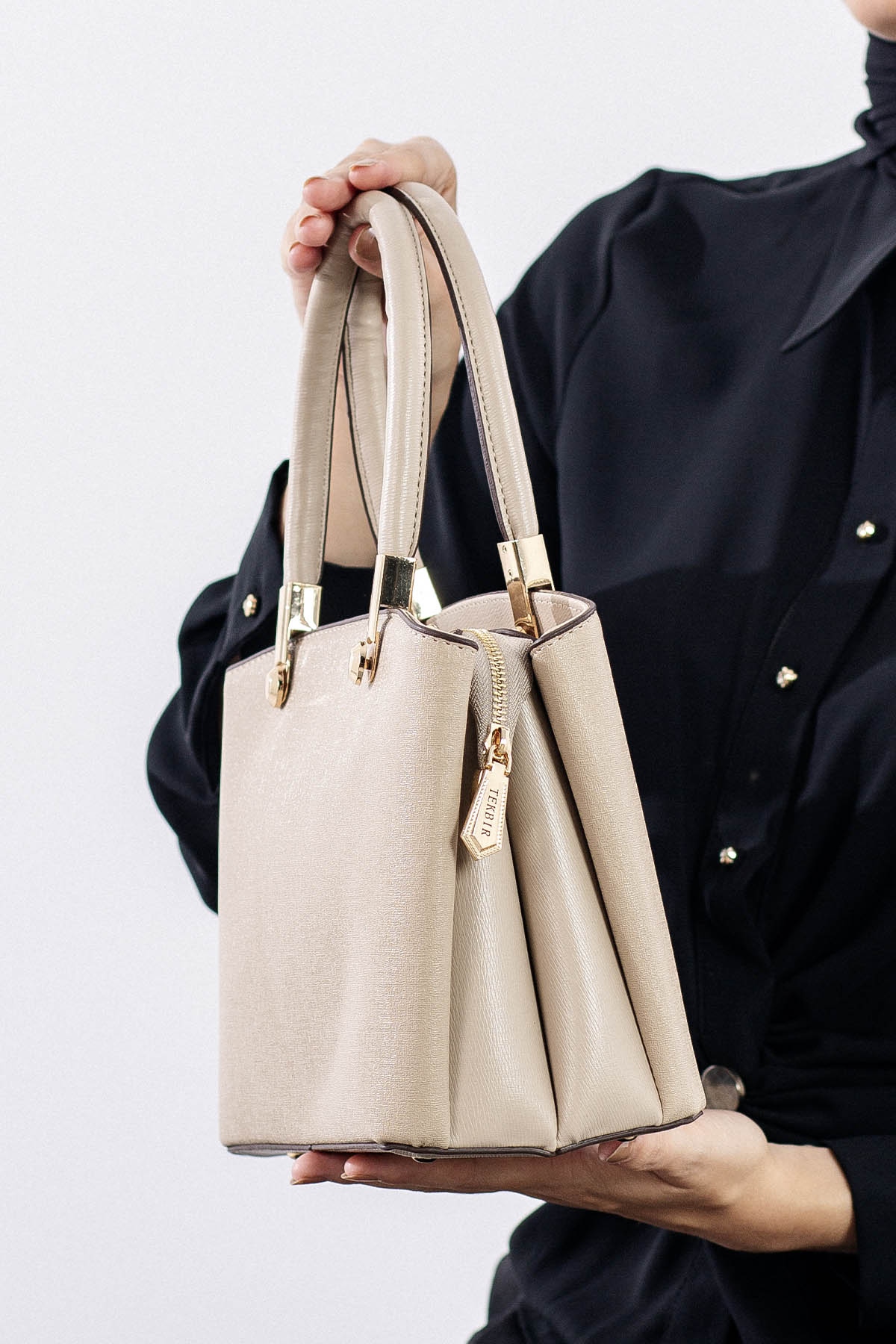 1935 şik Bayan çanta - K_bej - 2