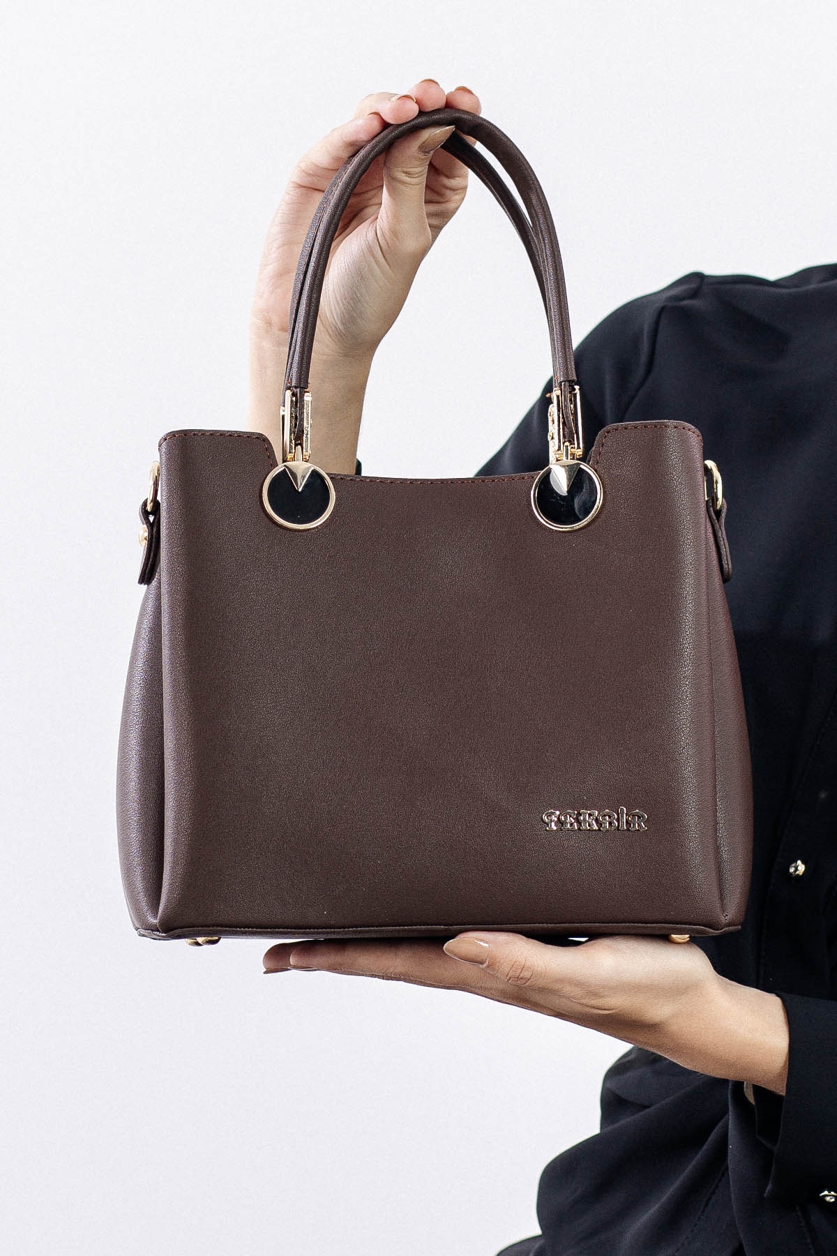 1936 şik Bayan çanta - Kahve - 1