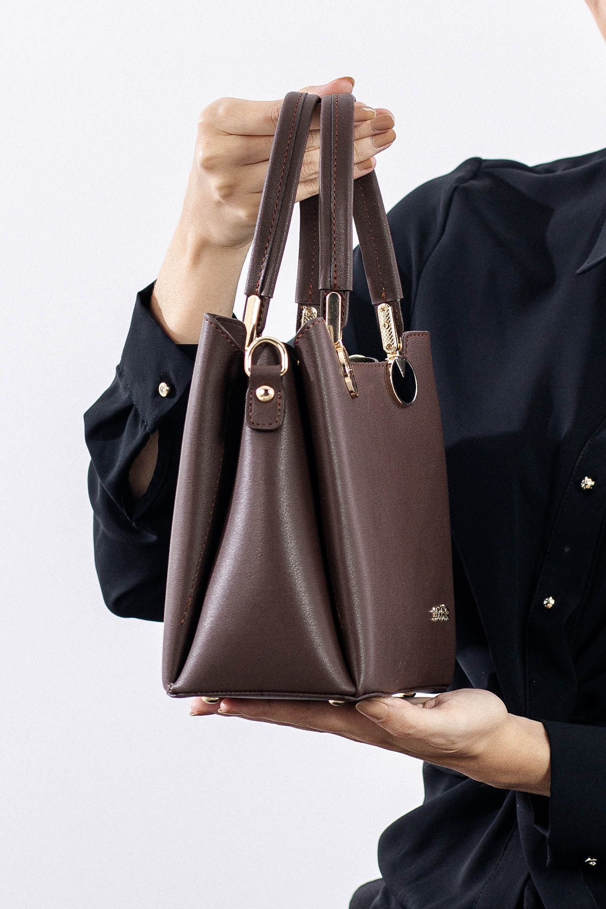 1936 şik Bayan çanta - Kahve - 2