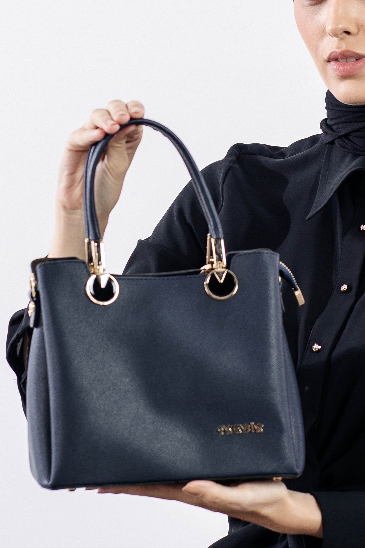 1936 şik Bayan çanta - Lacivert - 1