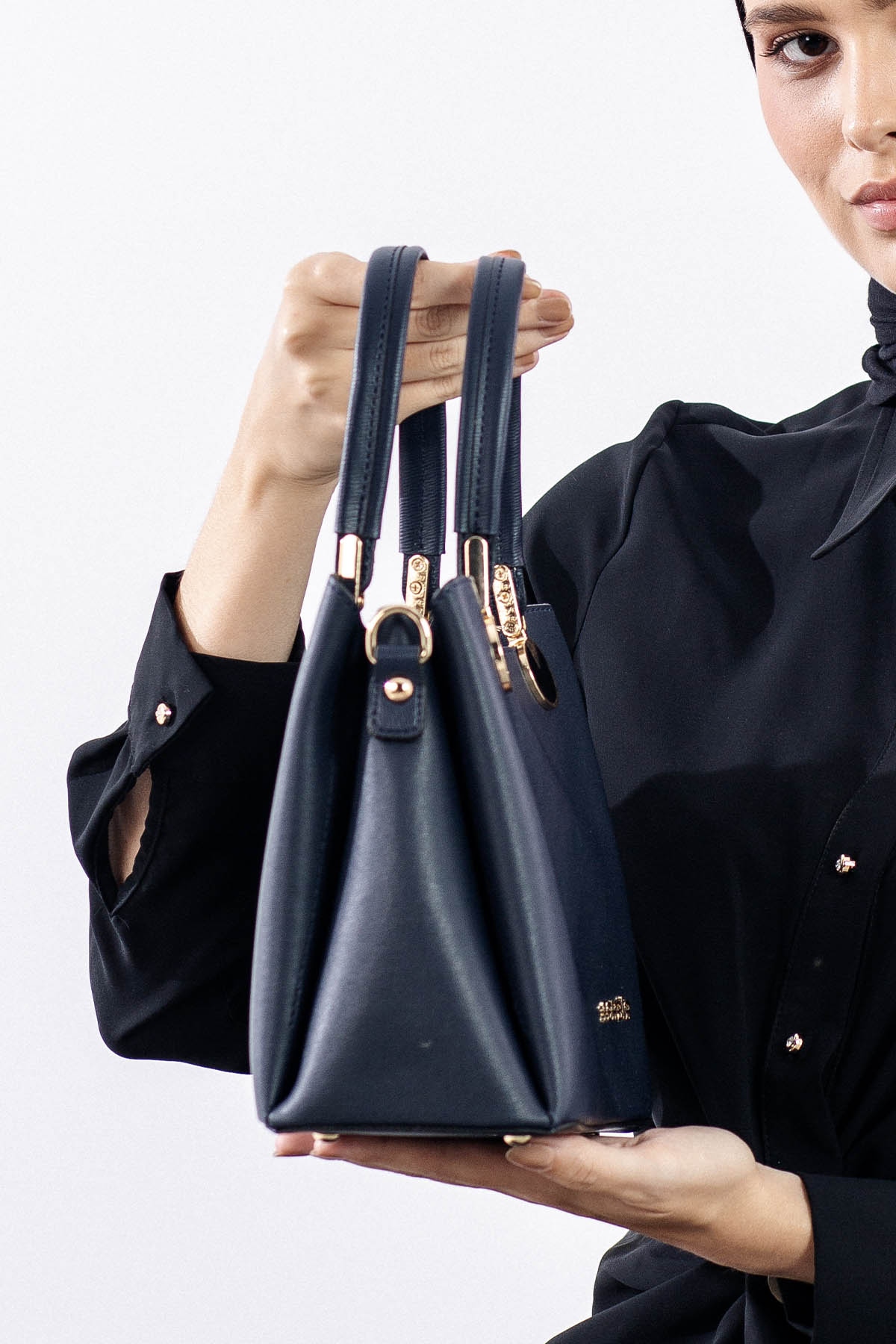 1936 şik Bayan çanta - Lacivert - 2