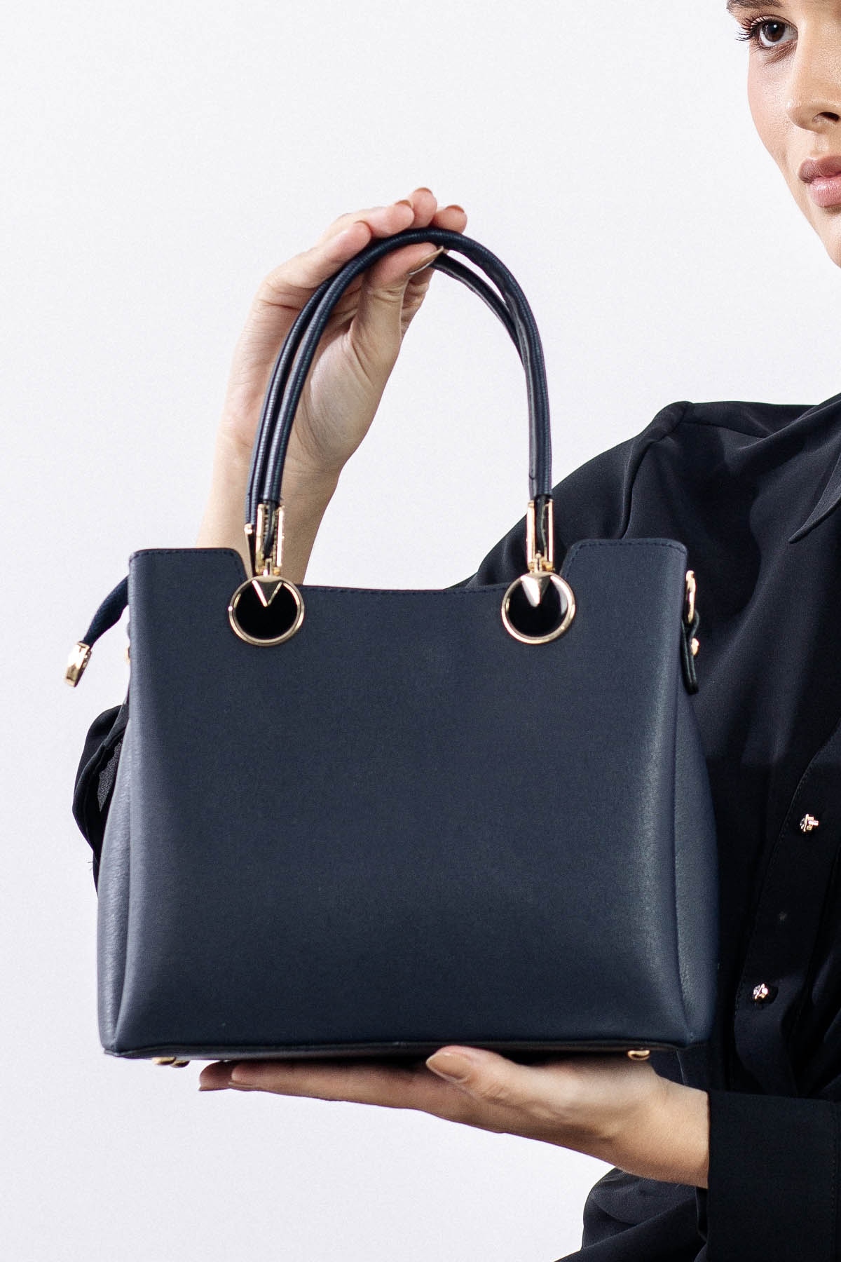 1936 şik Bayan çanta - Lacivert - 3