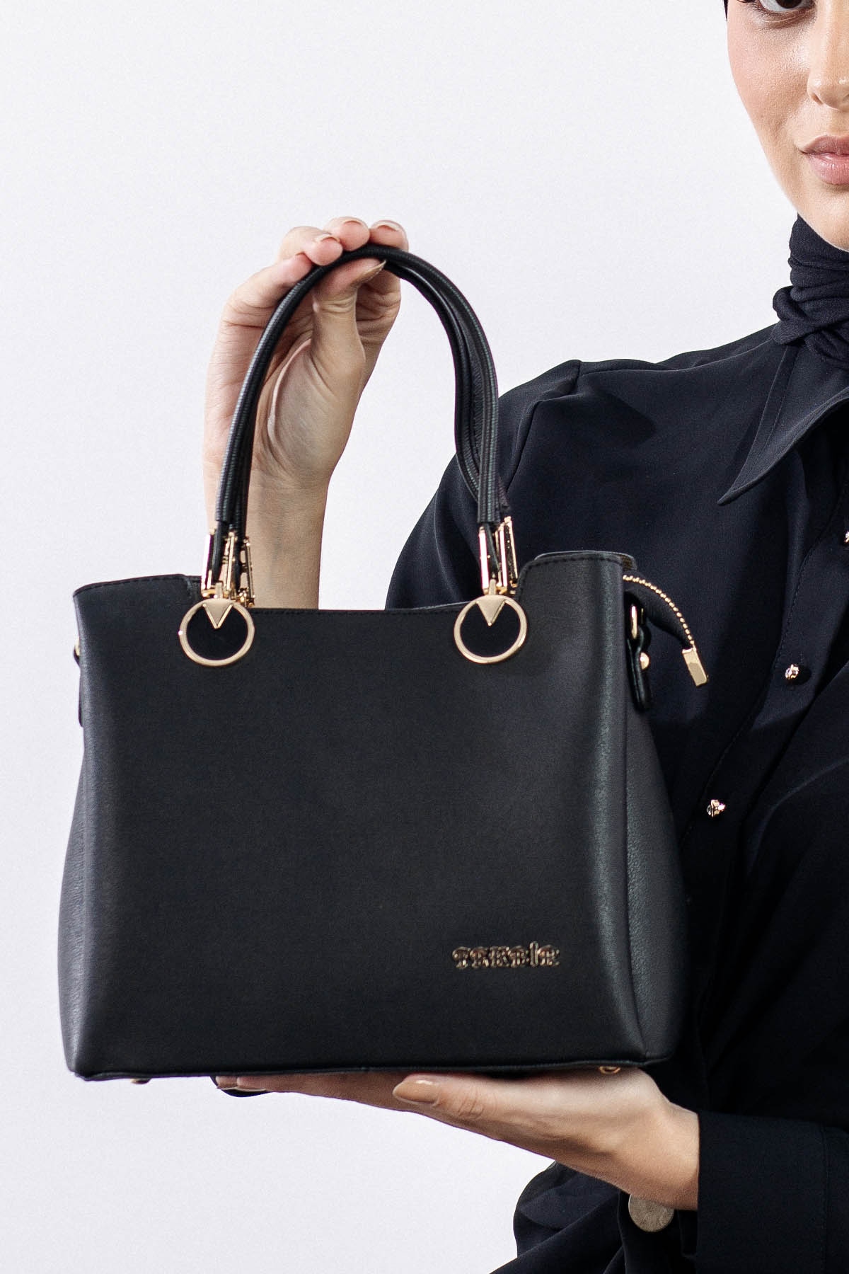 1936 şik Bayan çanta - Siyah - 1