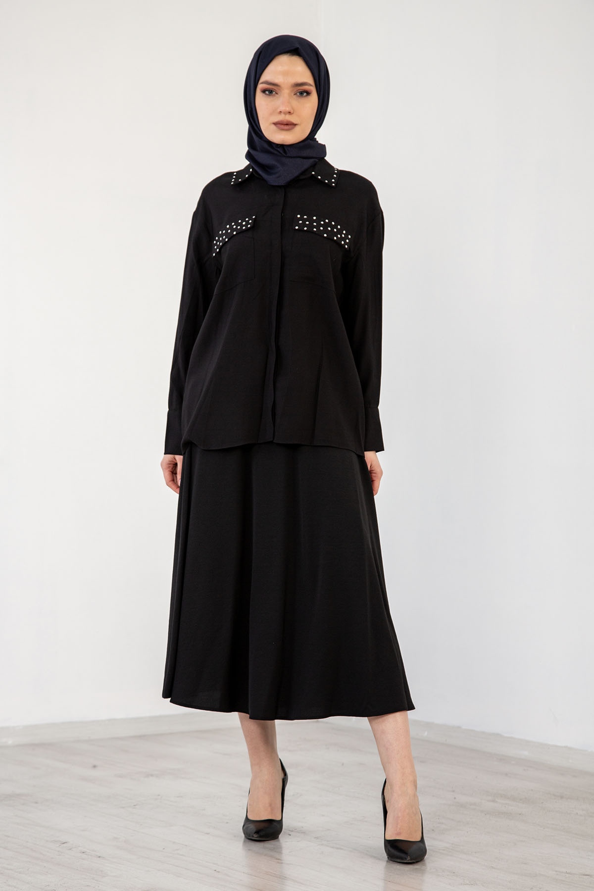 194 Gömlek 38-44 - Siyah - 1