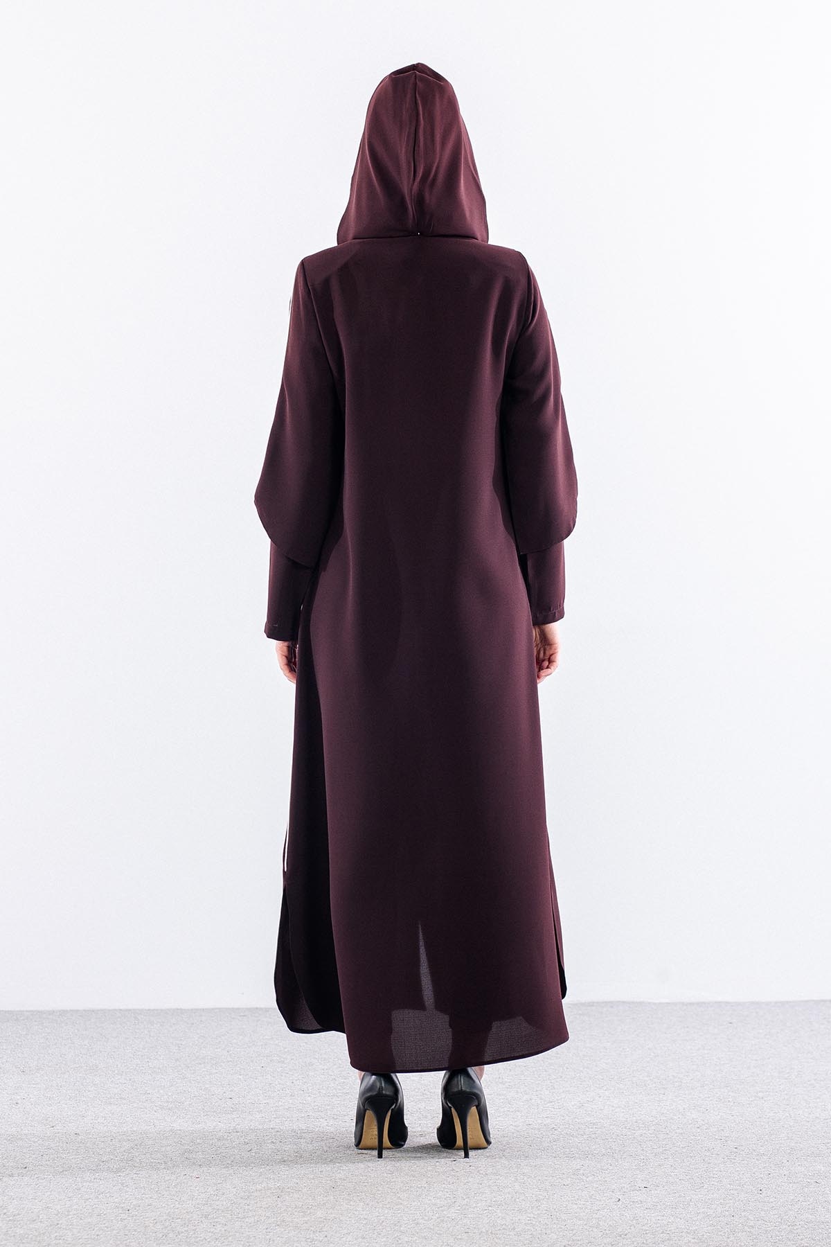 195 Ferace 40-50 Biye Detay - Kahve - 5