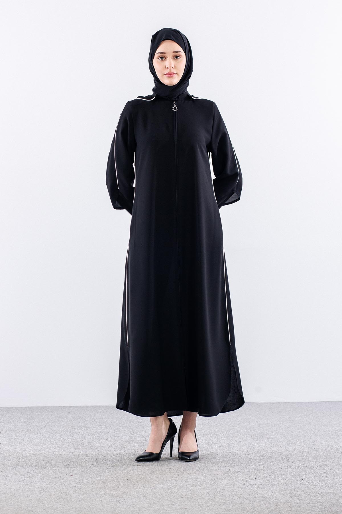 195 Ferace 40-50 Biye Detay - Siyah - 1