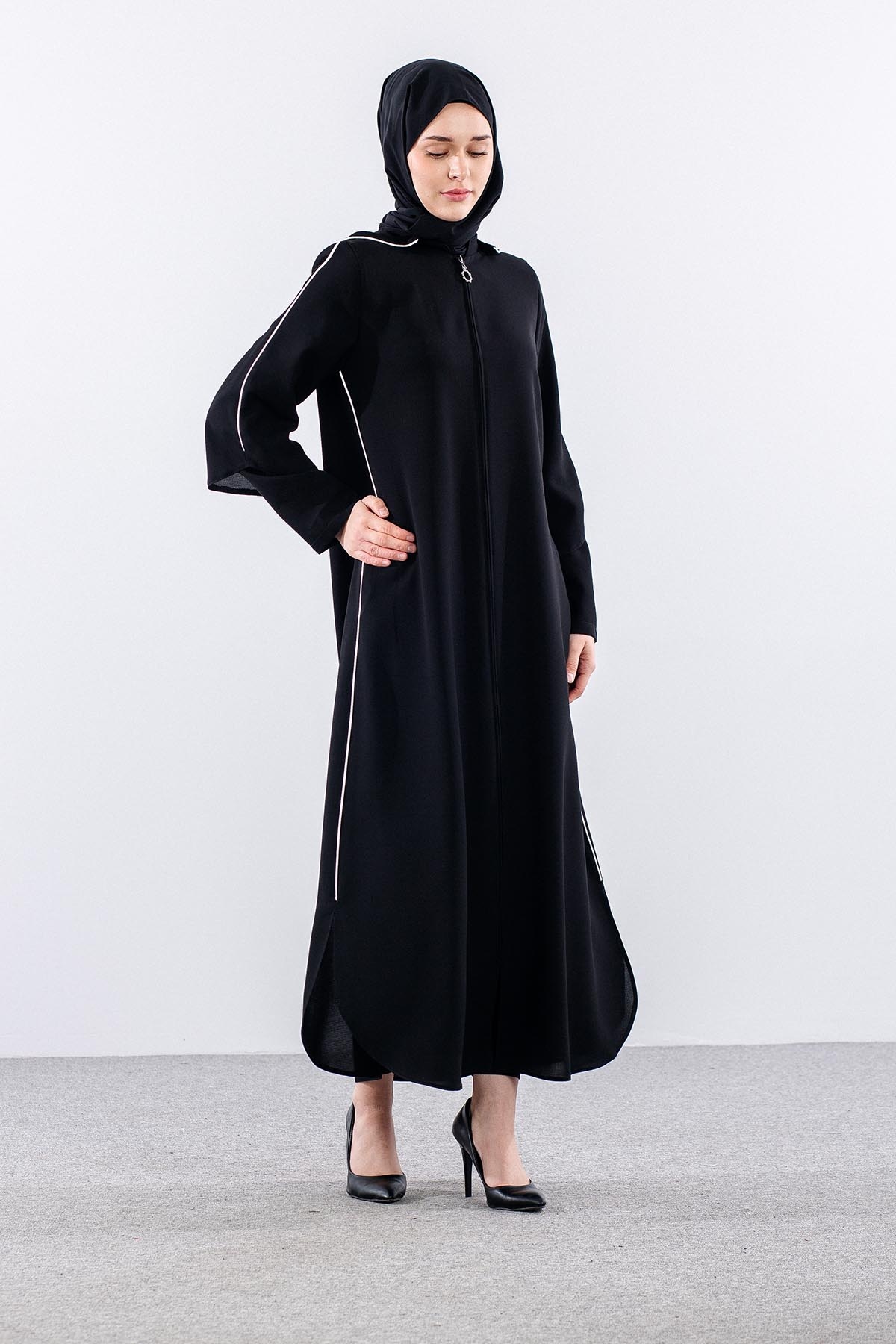 195 Ferace 40-50 Biye Detay - Siyah - 2