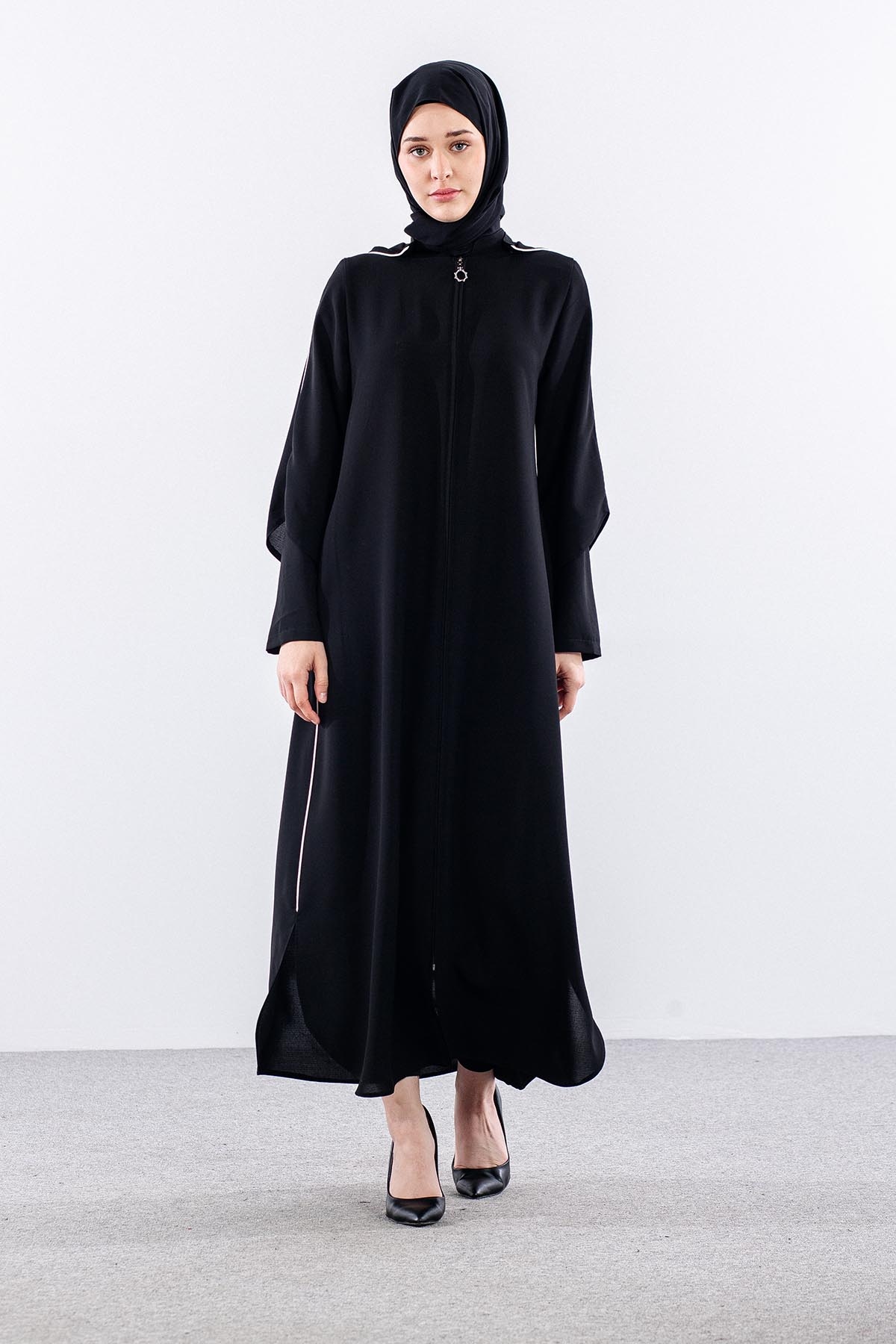 195 Ferace 40-50 Biye Detay - Siyah - 3