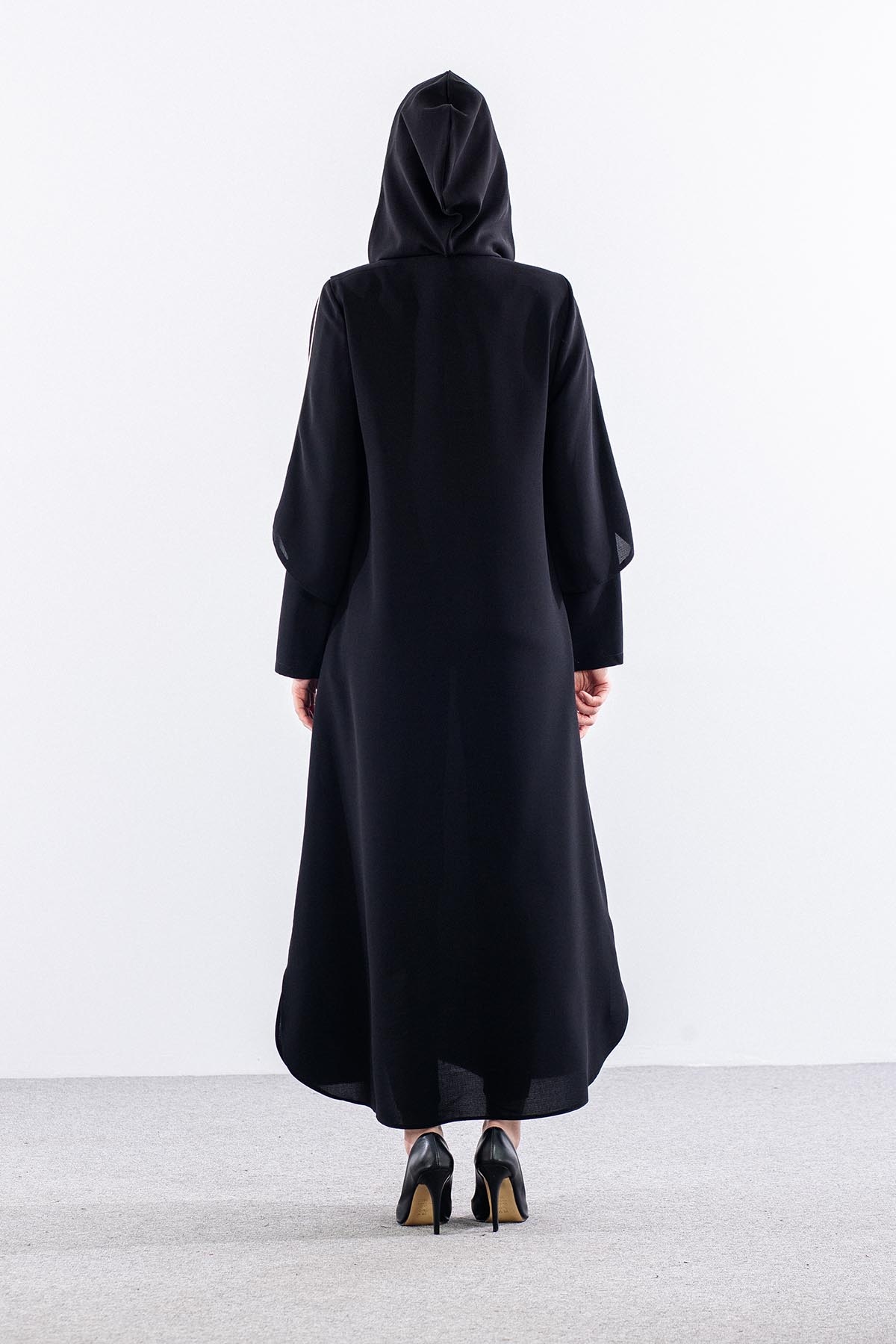 195 Ferace 40-50 Biye Detay - Siyah - 5