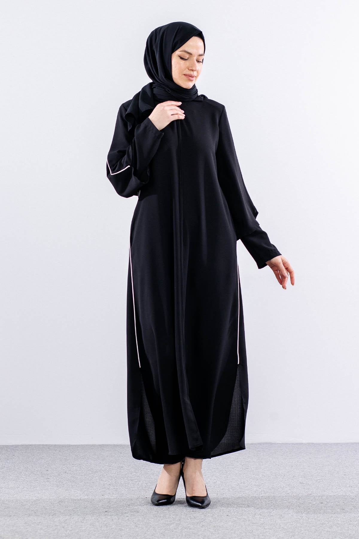 195 Ferace 40-50 Biye - Siyah - 1