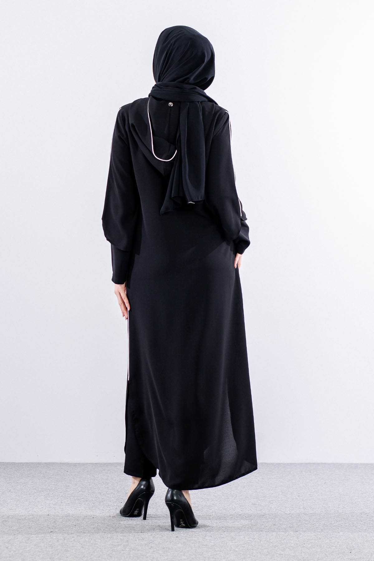 195 Ferace 40-50 Biye - Siyah - 5