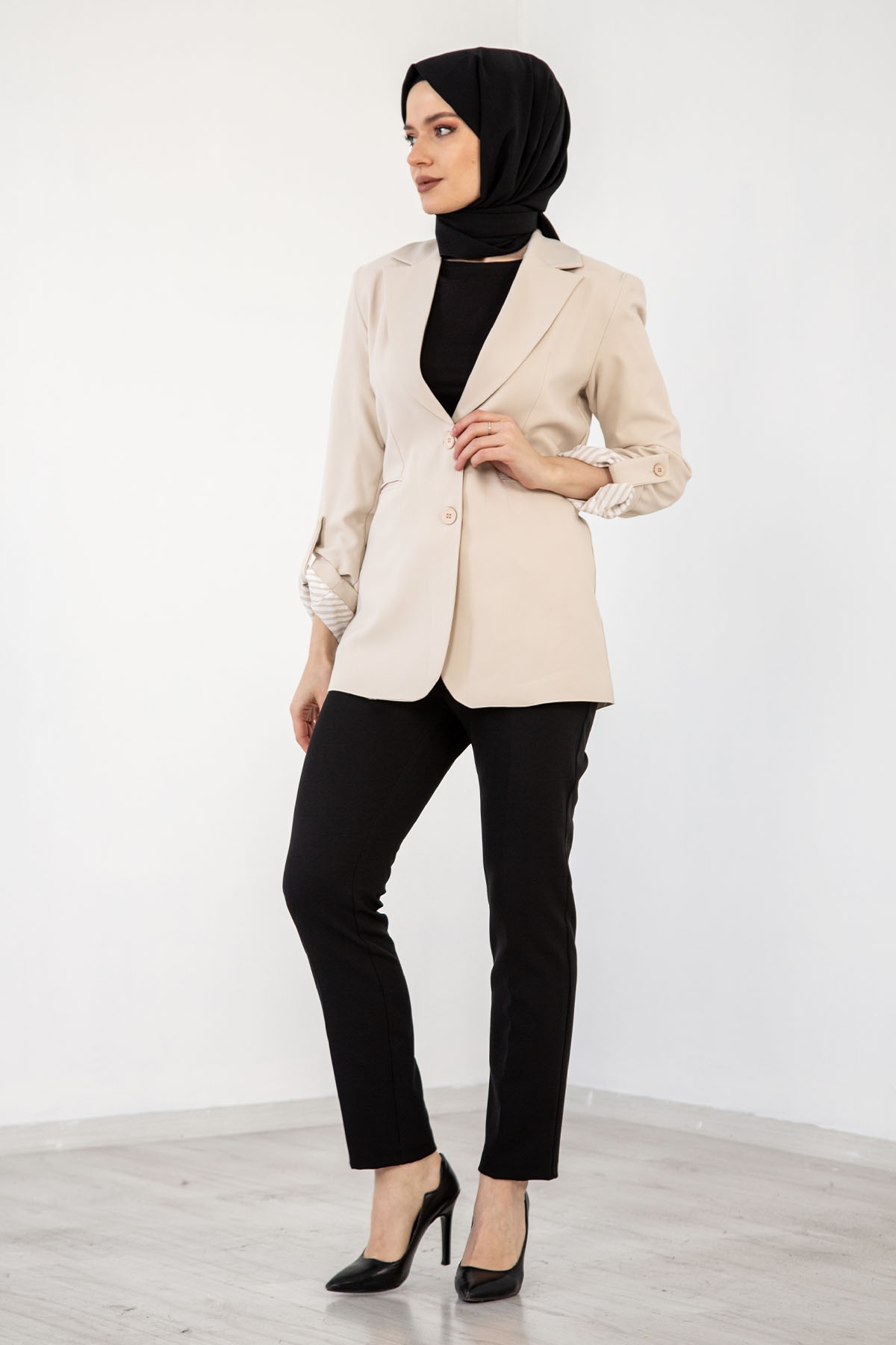 1975 Ceket S-m-l-xl - Bej - 2