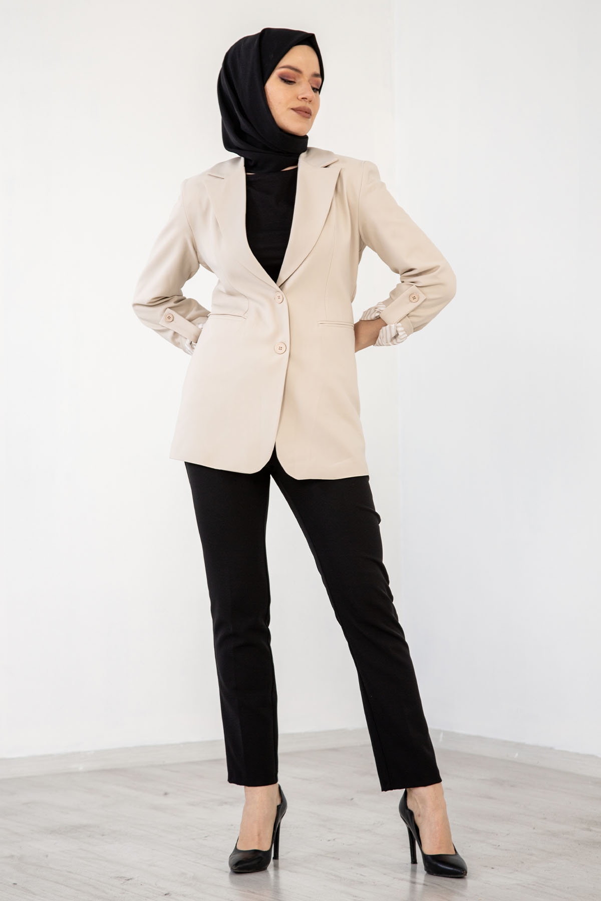 1975 Ceket S-m-l-xl - Bej - 3