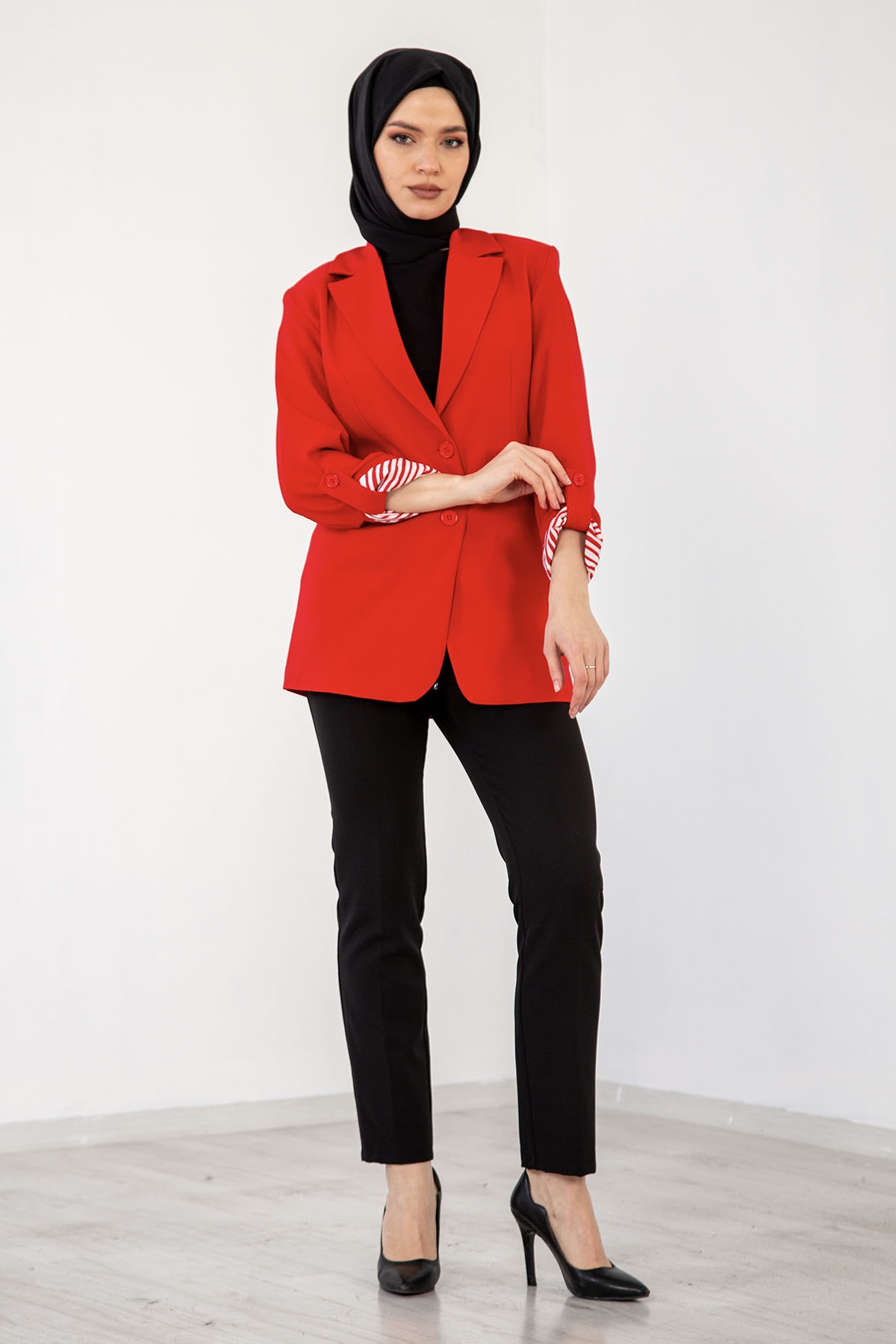 1975 Ceket S-m-l-xl - Kirmizi - 4