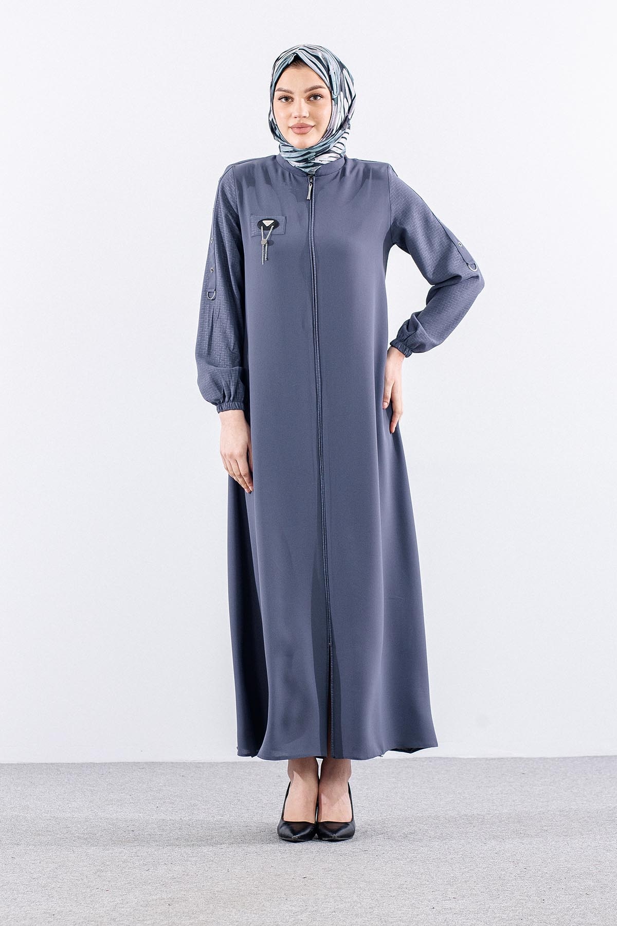 198 Ferace 40-50 Kusgozu Kol Detay - Gri - 1