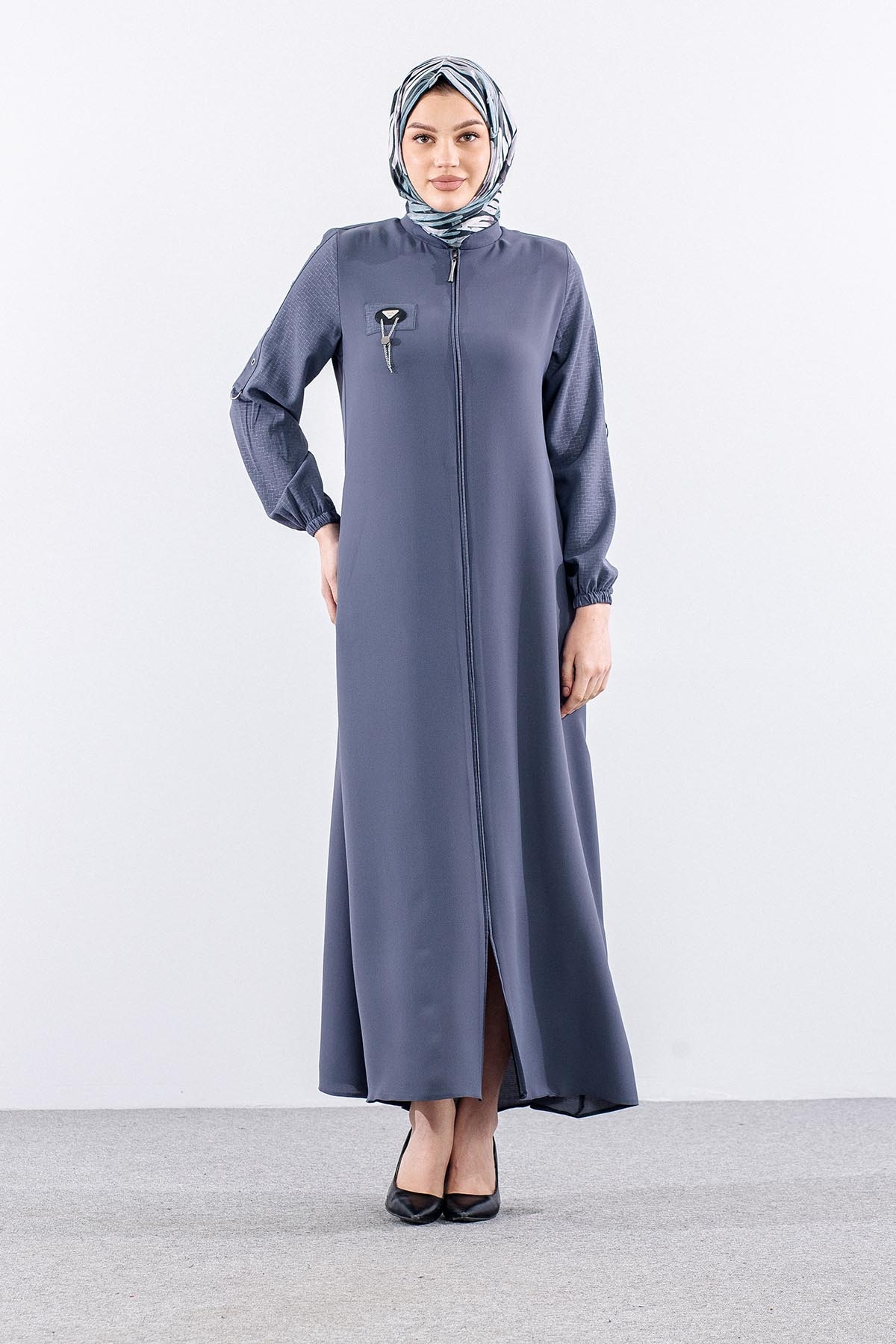 198 Ferace 40-50 Kusgozu Kol Detay - Gri - 2