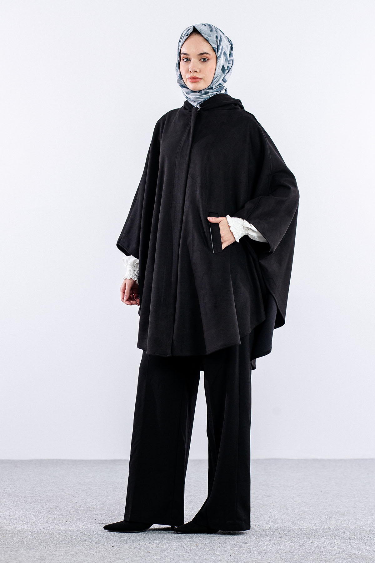 2001 Süet Panço Tek - Siyah - 3