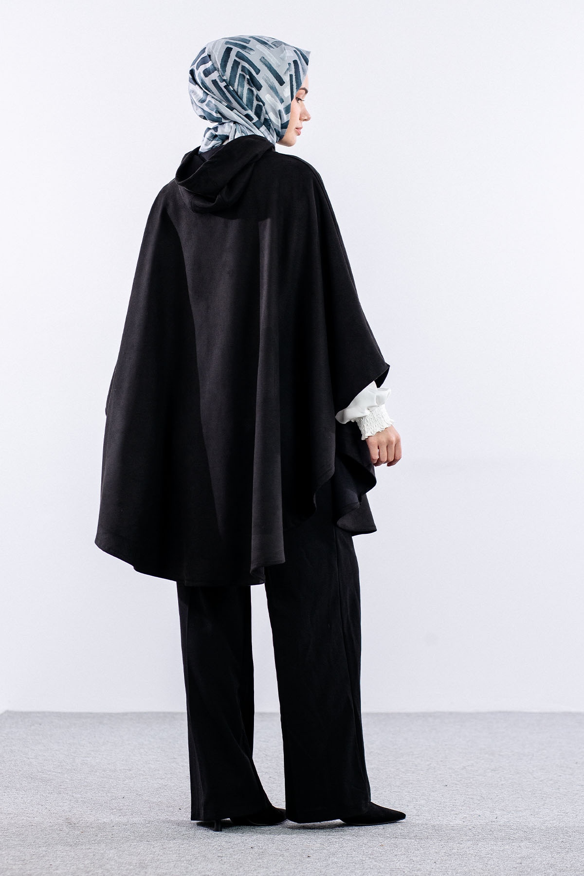 2001 Süet Panço Tek - Siyah - 5