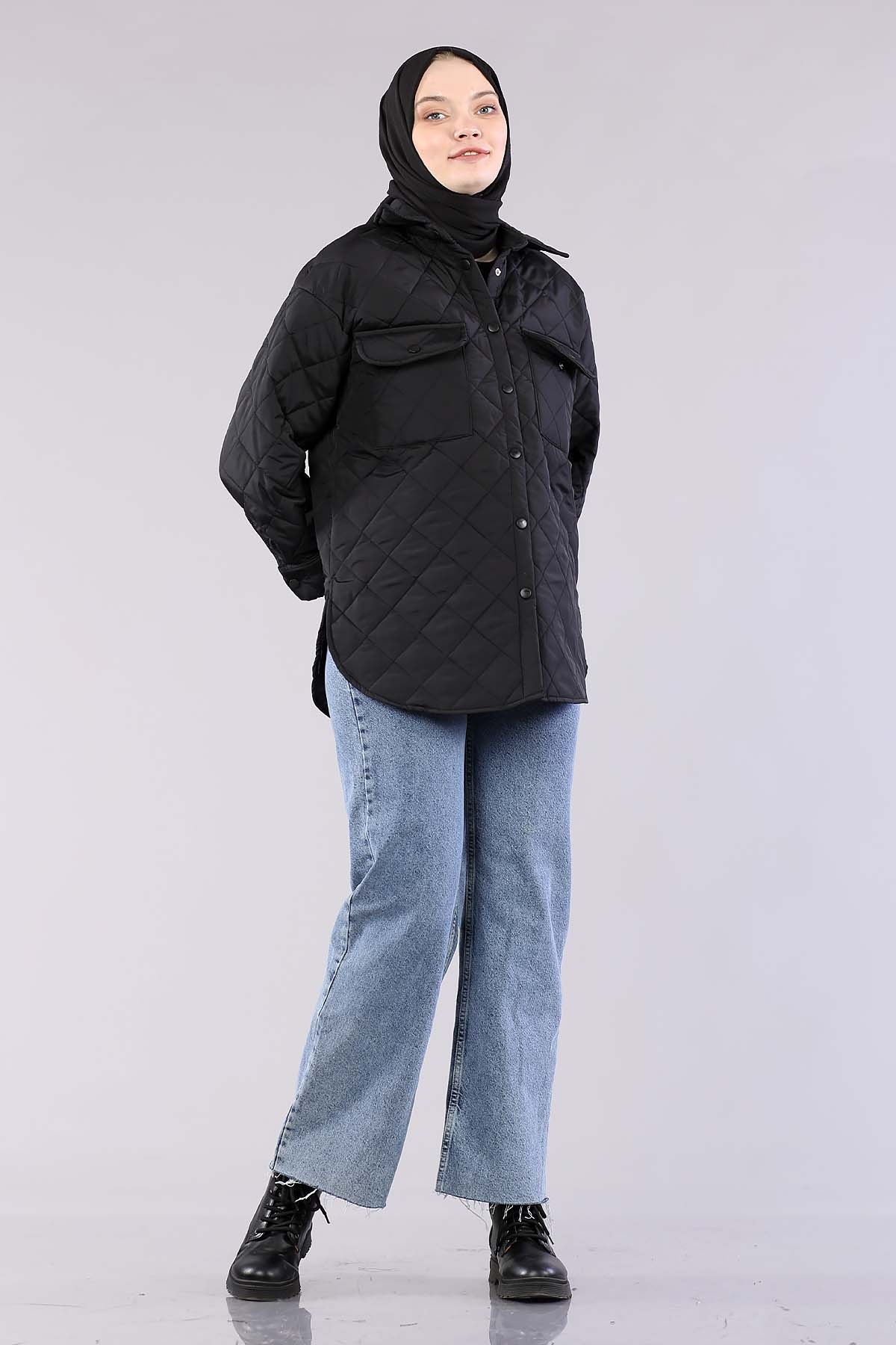 201 şişme Kaban 38-44 - Siyah - 2