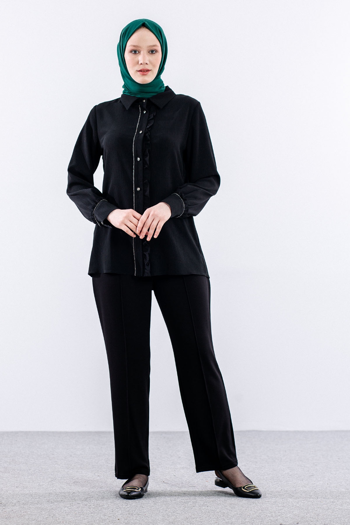 2010 Tunik M-l-xl Letafet - Siyah - 1