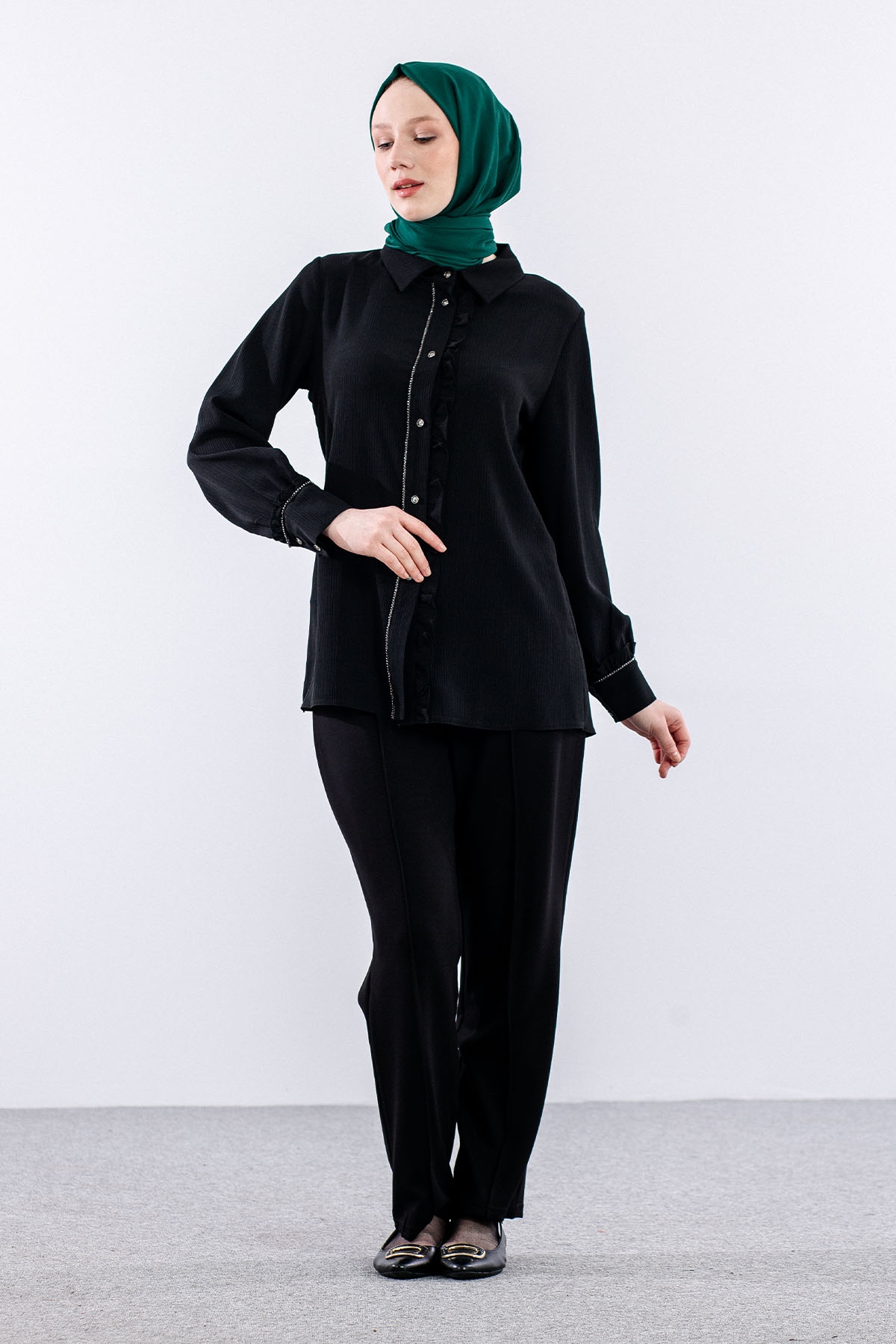 2010 Tunik M-l-xl Letafet - Siyah - 2